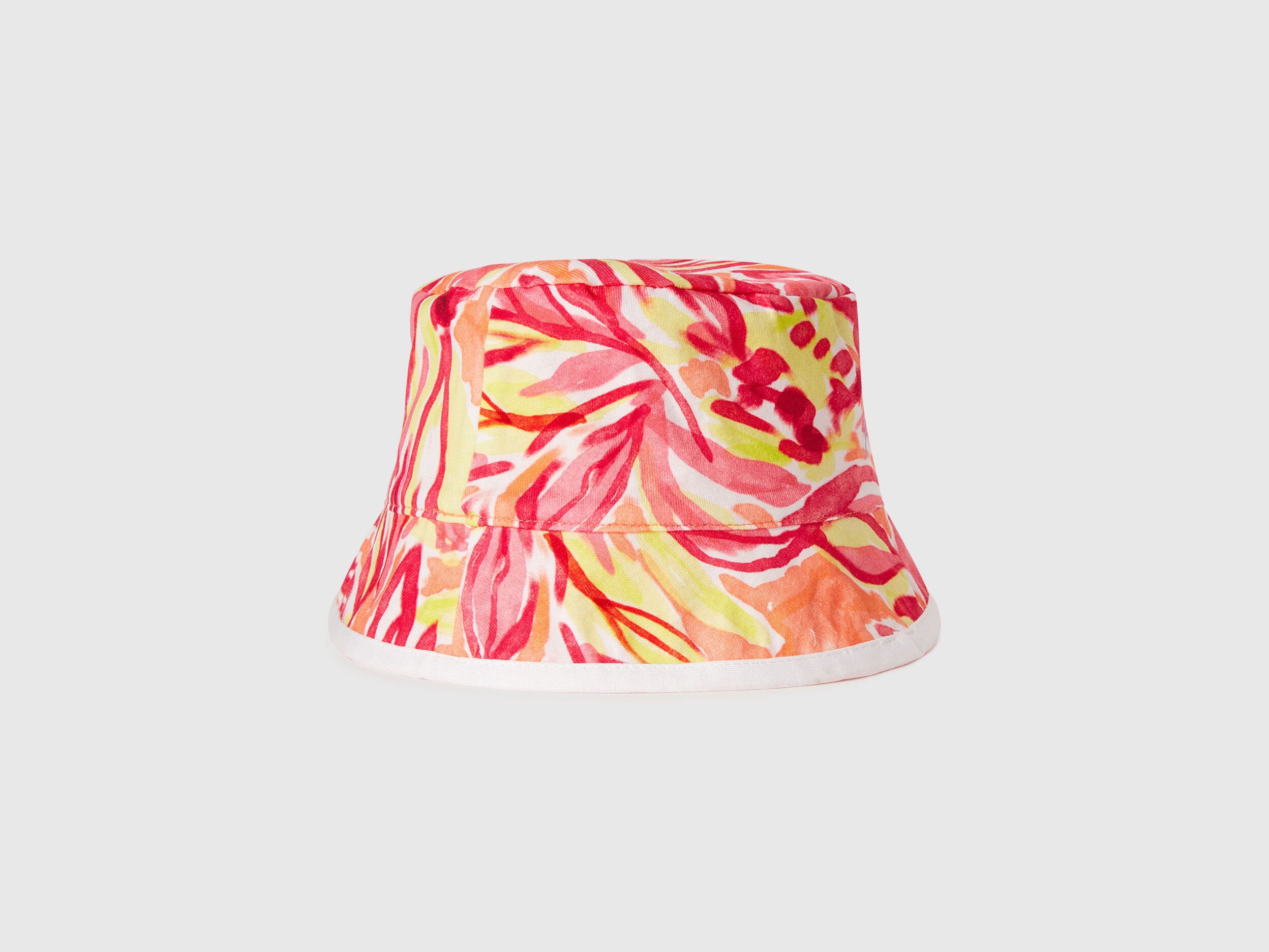 Benetton_Reversible Hat with Floral Print_6YPLGA01G_34Z_02