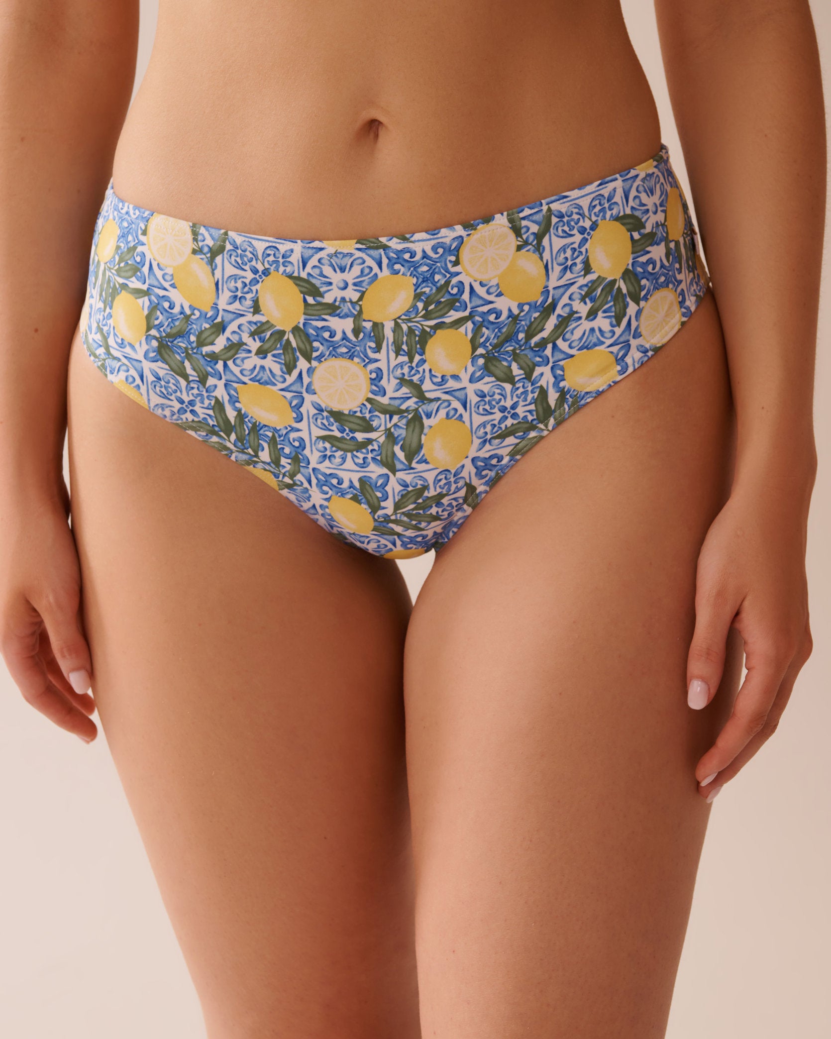 La Vie en Rose_Lemon Tile Mid Waist Cheeky Bikini Bottom_70300706_P10494_02
