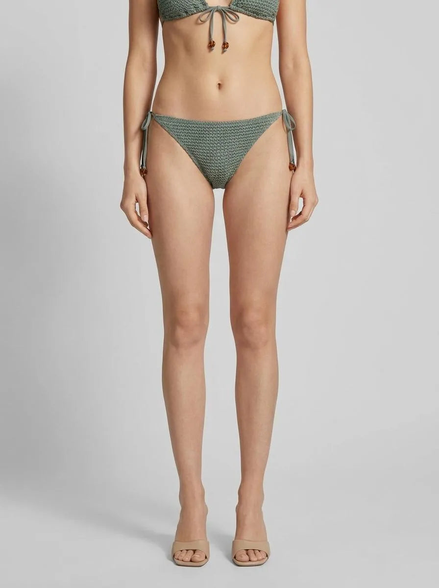 La Vie en Rose Laurel Wreath Women EARTHY GREEN Crochet Triangle Bikini Top SKU: 70100933_30155 Image 00