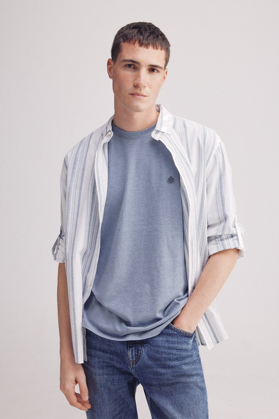 Springfield_Basic Melange T-Shirt_7122288_15_01