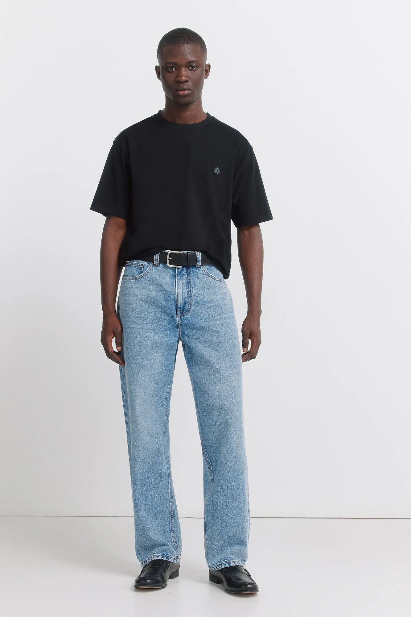 Springfield Black Men Springfield Logo Basic T-Shirt SKU: 7122309_01 Image 02