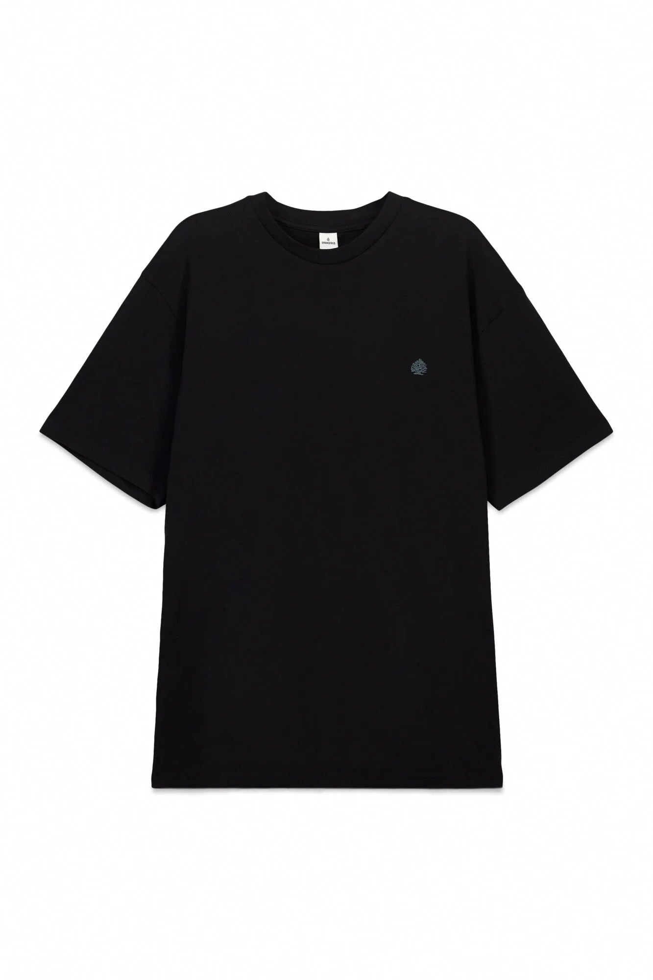 Springfield Black Men Springfield Logo Basic T-Shirt SKU: 7122309_01 Image 05