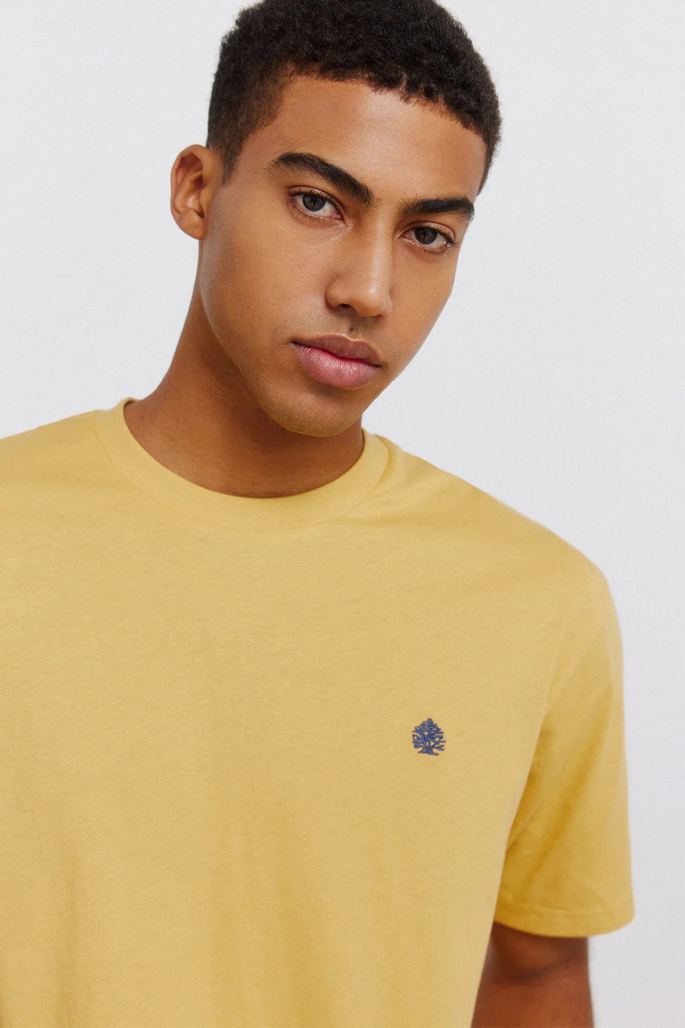 Springfield Yellow Men Springfield Logo Basic T-Shirt SKU: 7122309_06 Image 02