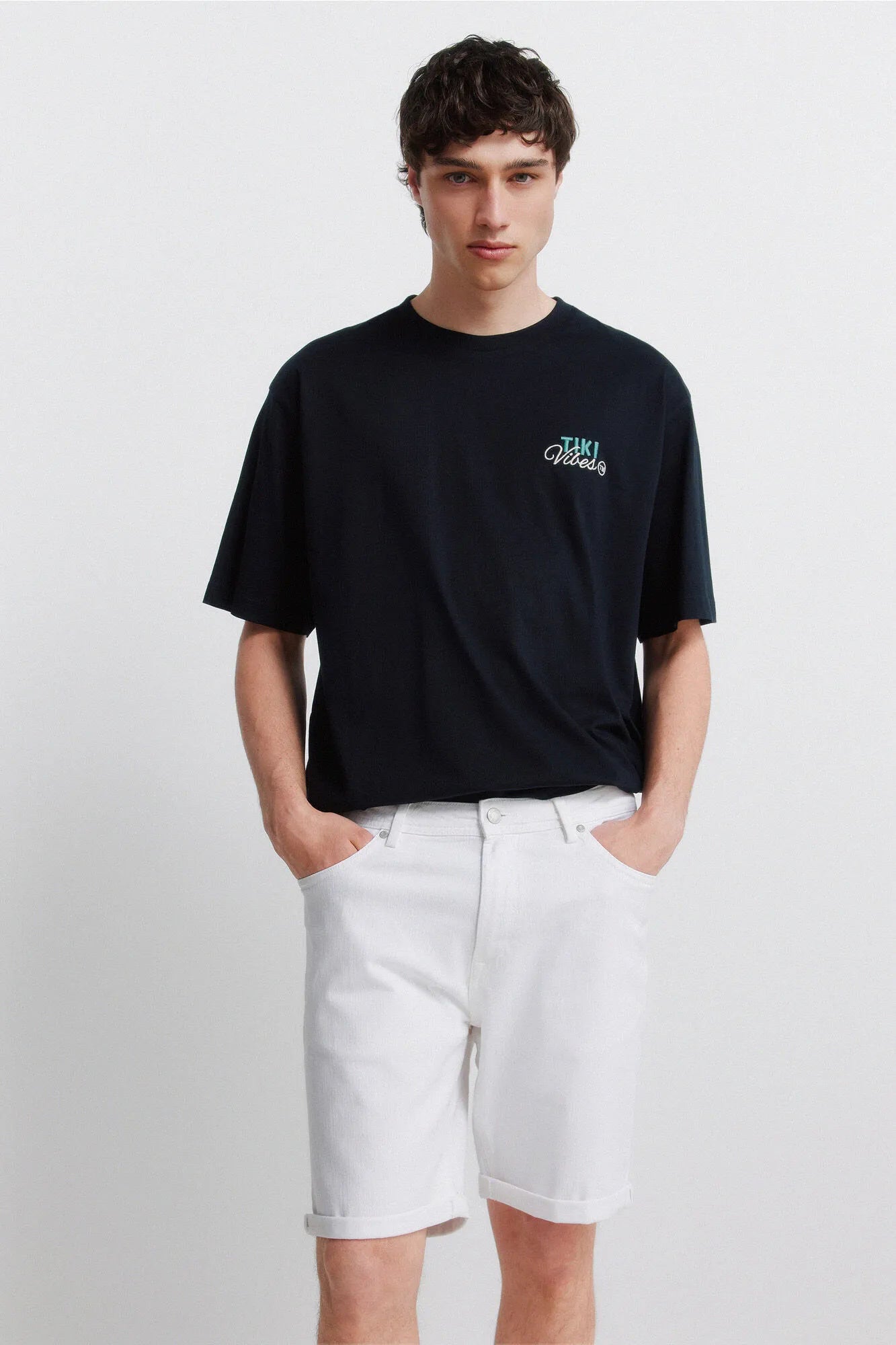 Springfield 0 Men Washed Slim Fit Bermuda Shorts SKU: 7133004_96 Image 03