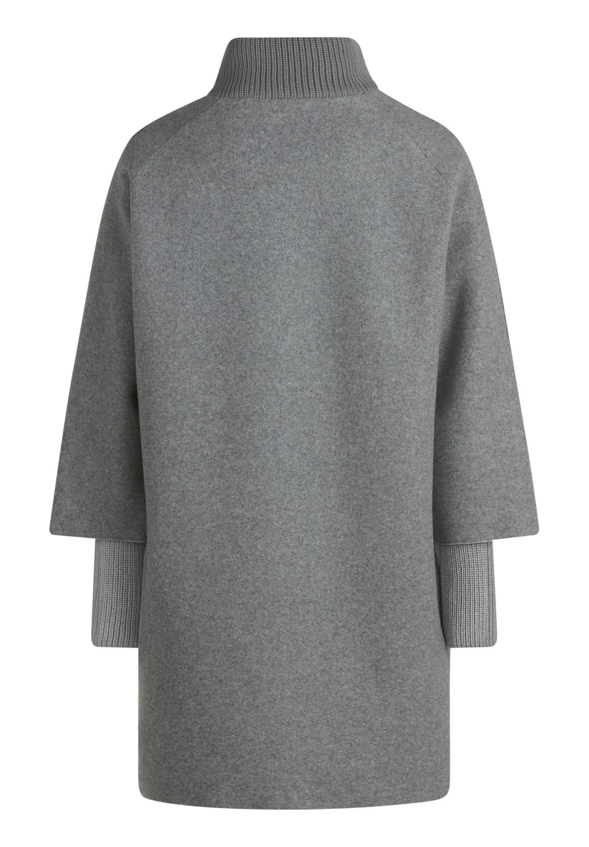 Betty Barclay Light Grey Melange Women Wool Coat SKU: 7183-1531_9709 Image 07