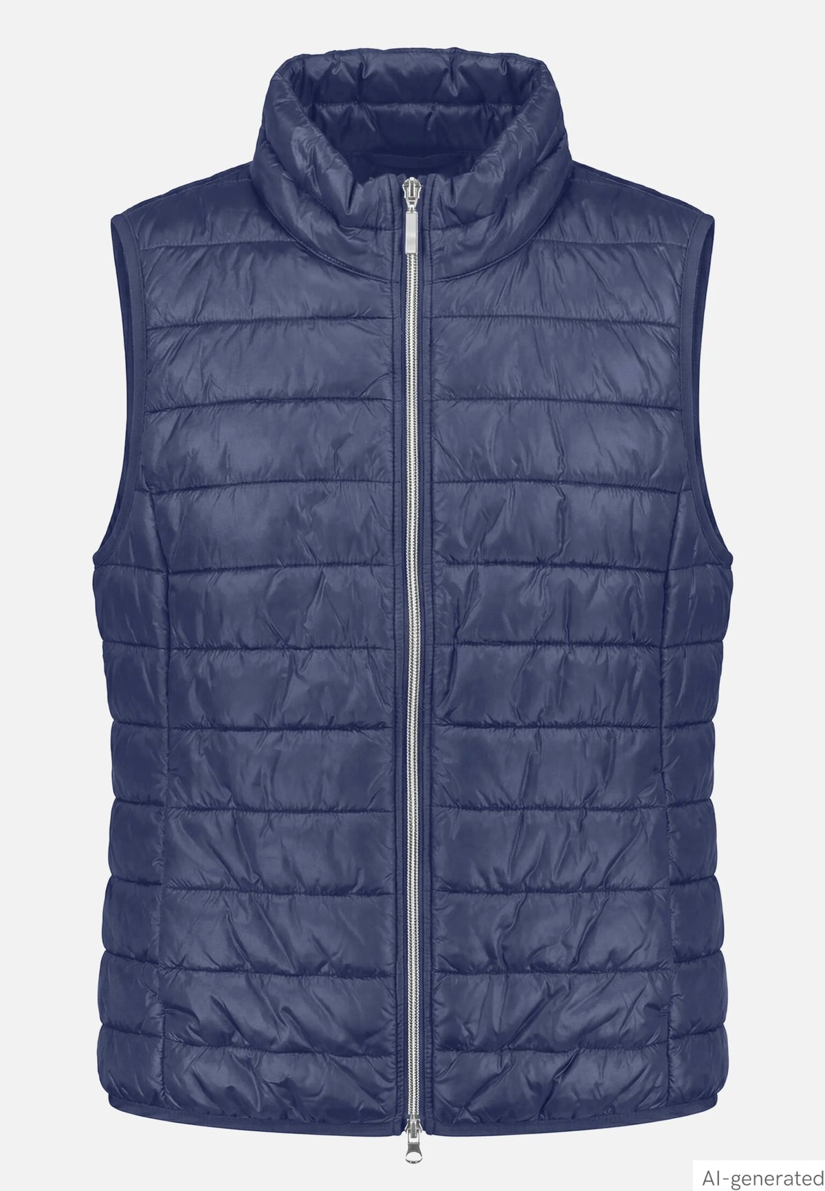 Betty Barclay Blue Horizon Women Quilted Vest with Zipper SKU: 7337-1921_8427 Image 01