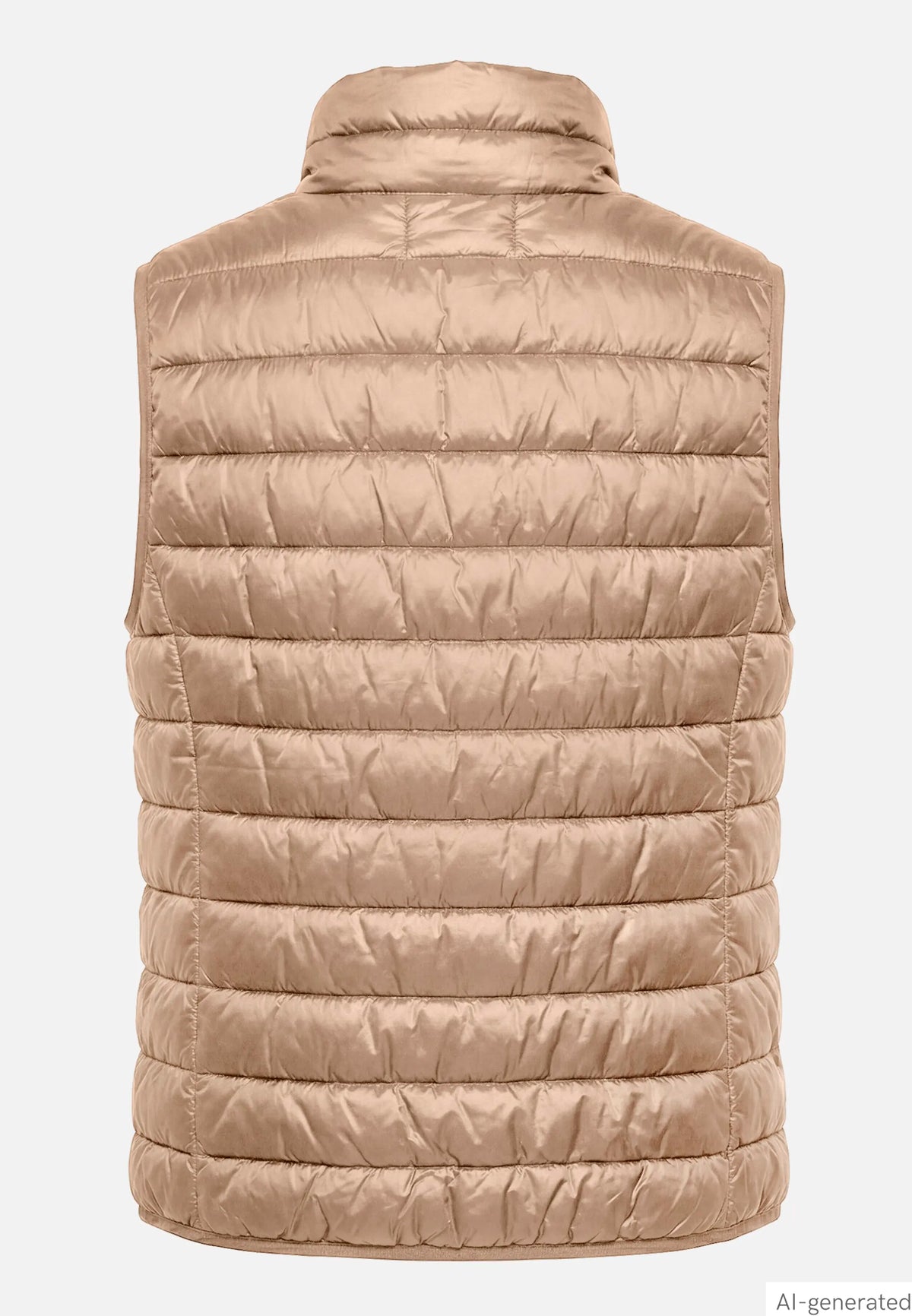 Betty Barclay Pastel Sand Women Quilted Vest with Zipper SKU: 7337-1921_9104 Image 02