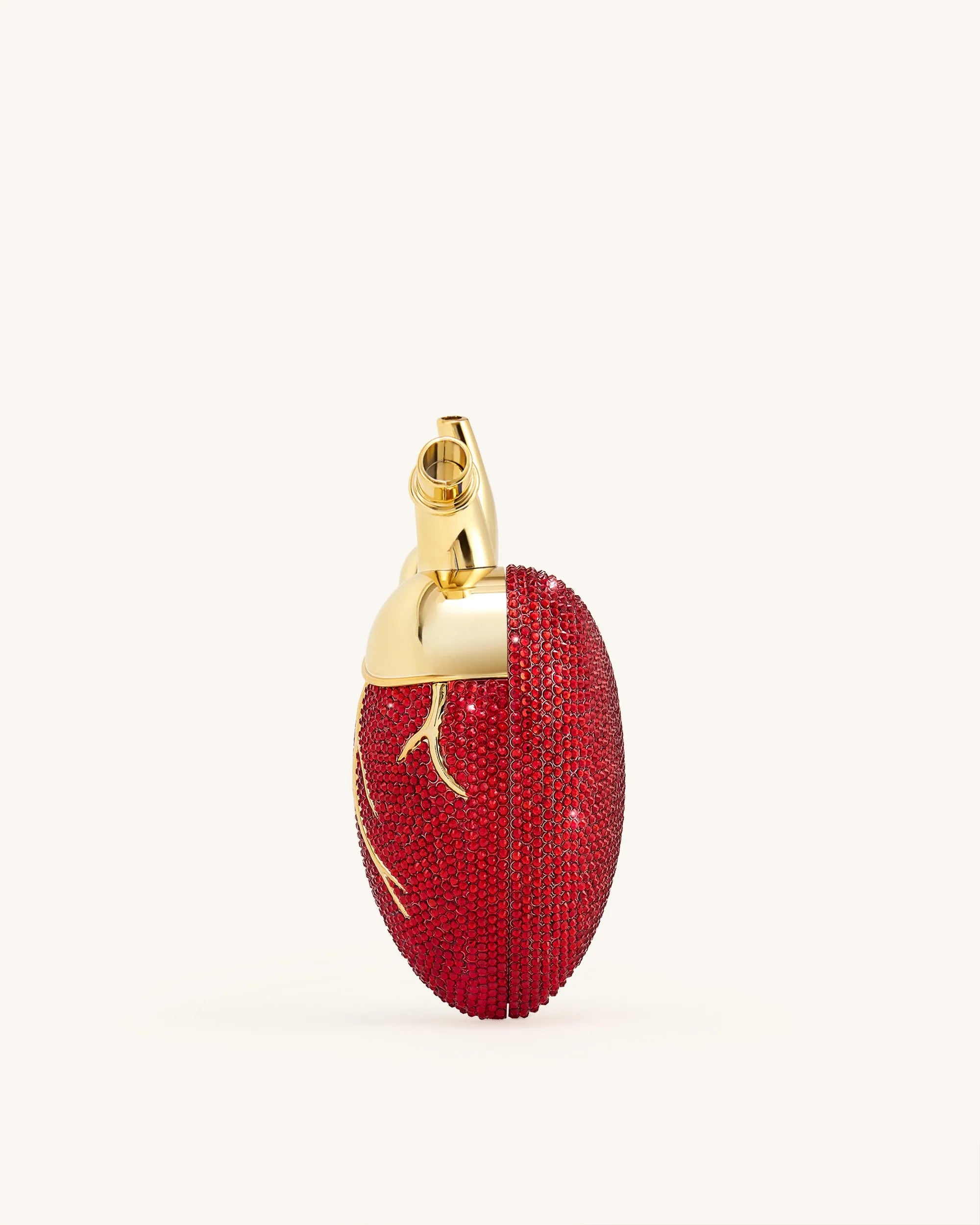 JW PEI Red Women Maren Artificial Crystal Heart Shaped Bag - Red SKU: 738-42_Red Image 03