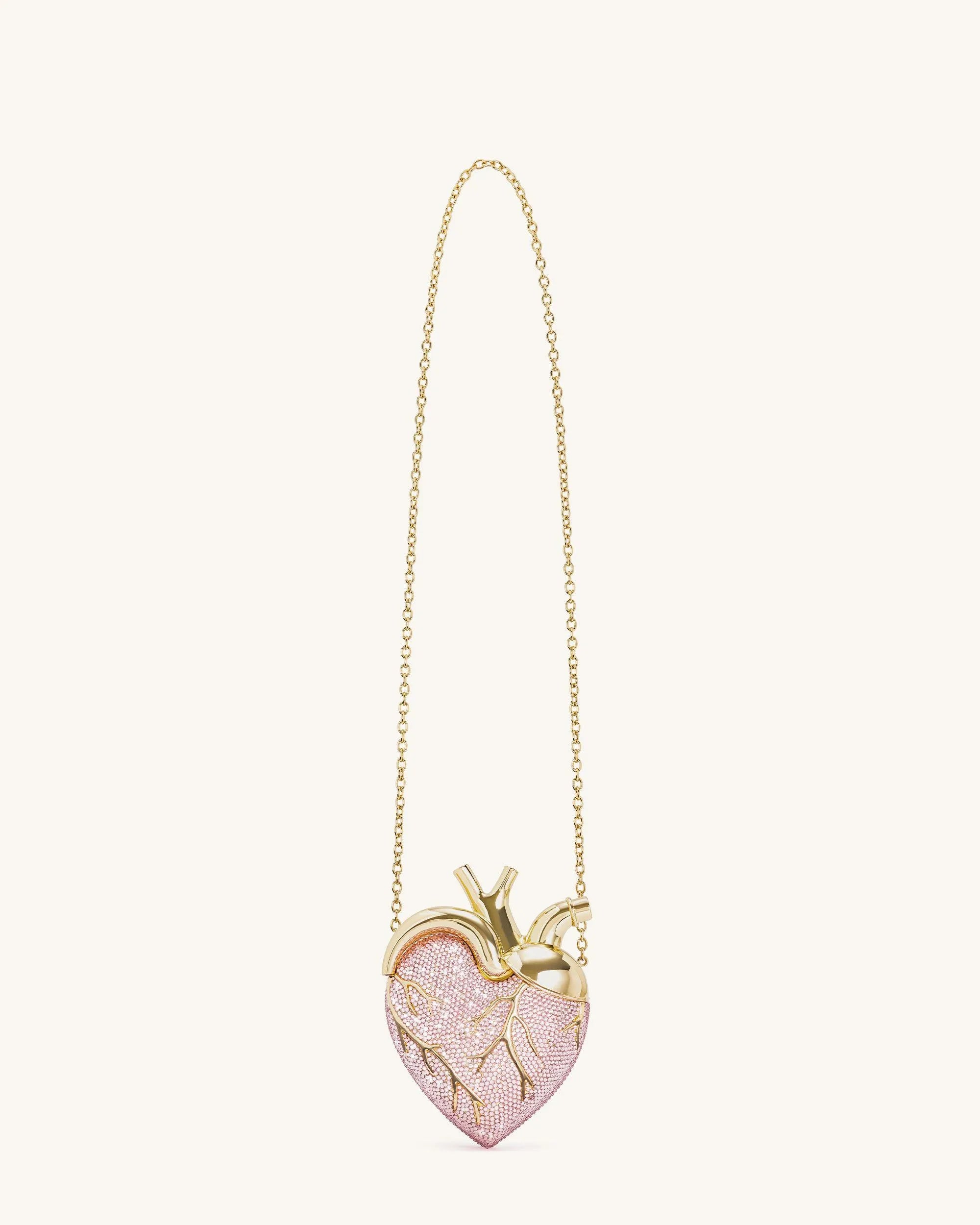 JW PEI_Pink_Maren Artificial Crystal Heart Shaped Bag_738-4_Pink_03