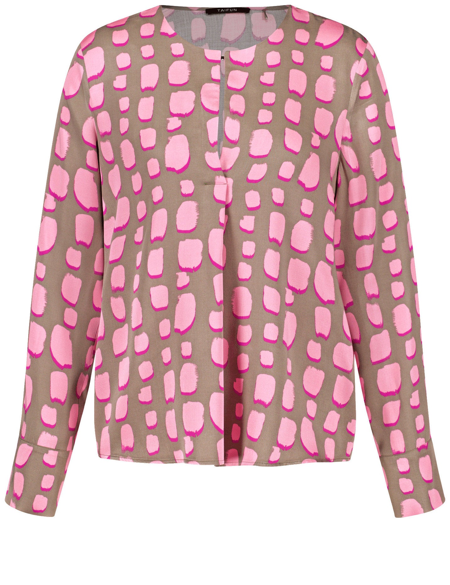 Taifun_Print Blouse Made of Satin_760332-11147_7512_02