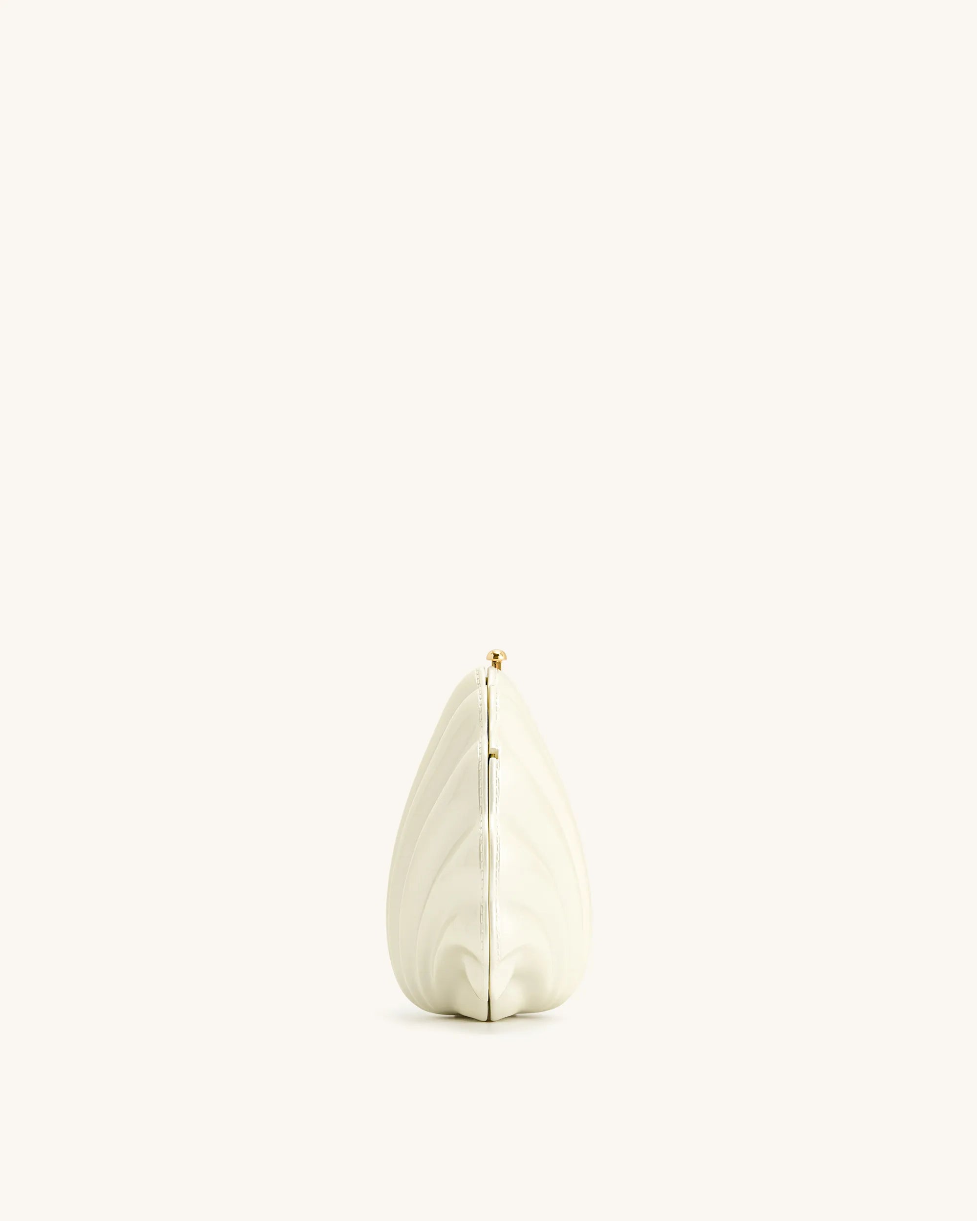 JW PEI White Women Shell Clutch with Chain SKU: 765-2W_Ivory Image 03
