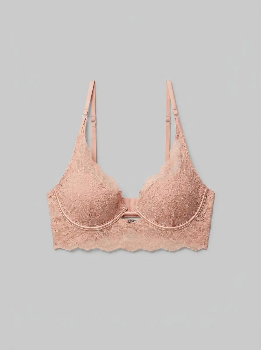 Women Secret_Pink_GORGEOUS Pink Lace Push-Up Bra in Different Cup Sizes_7913045_72_00