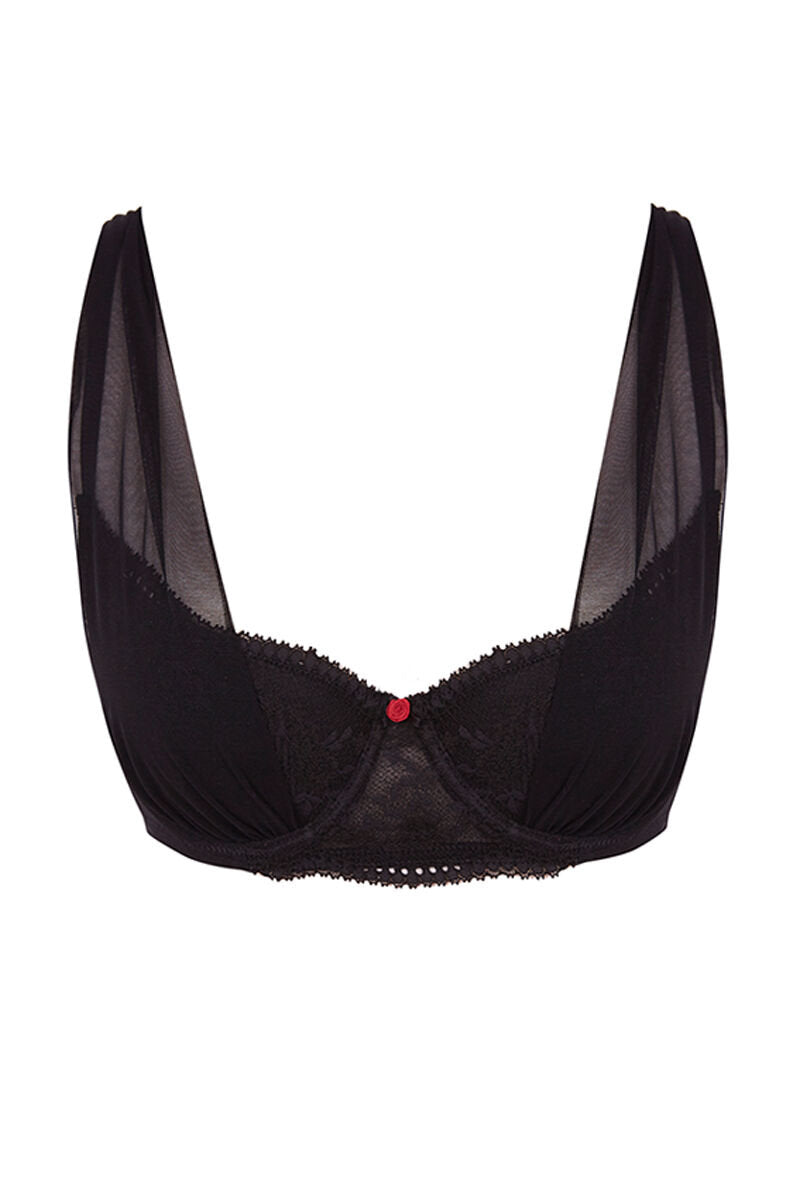 Women Secret_BEAUTIFUL Classic Black Lace Bra in Different Cup Sizes_7919712_01_08