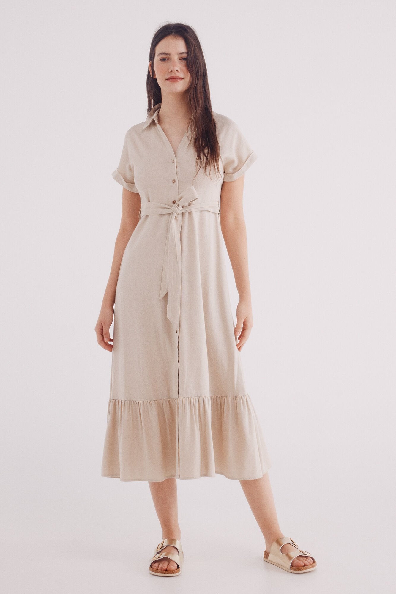 Springfield_Linen Linen Midi Shirt Dress_7959007_56_01