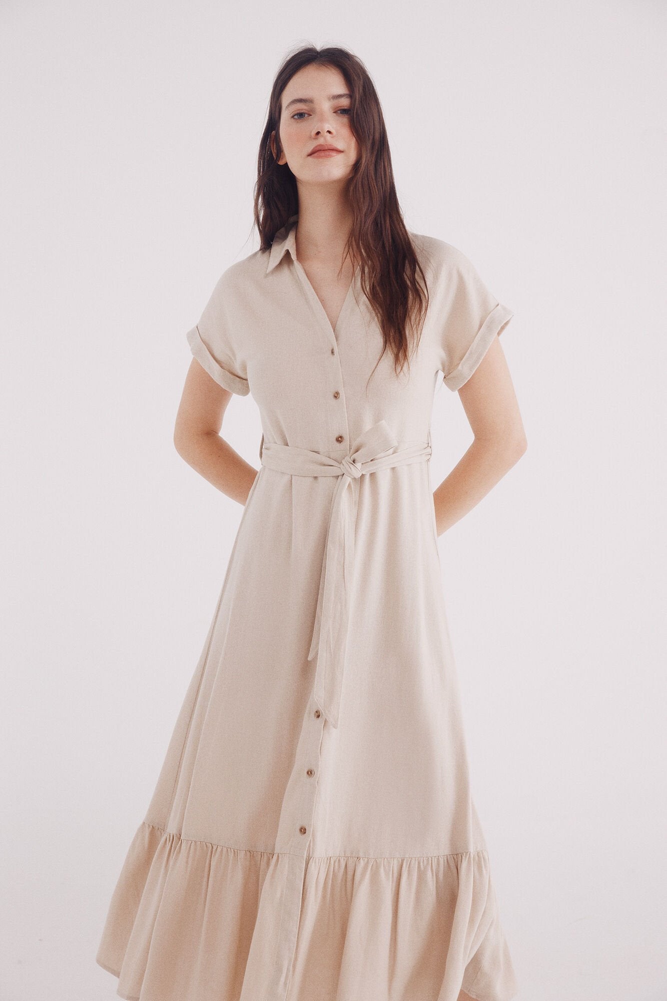 Springfield_Linen Linen Midi Shirt Dress_7959007_56_03