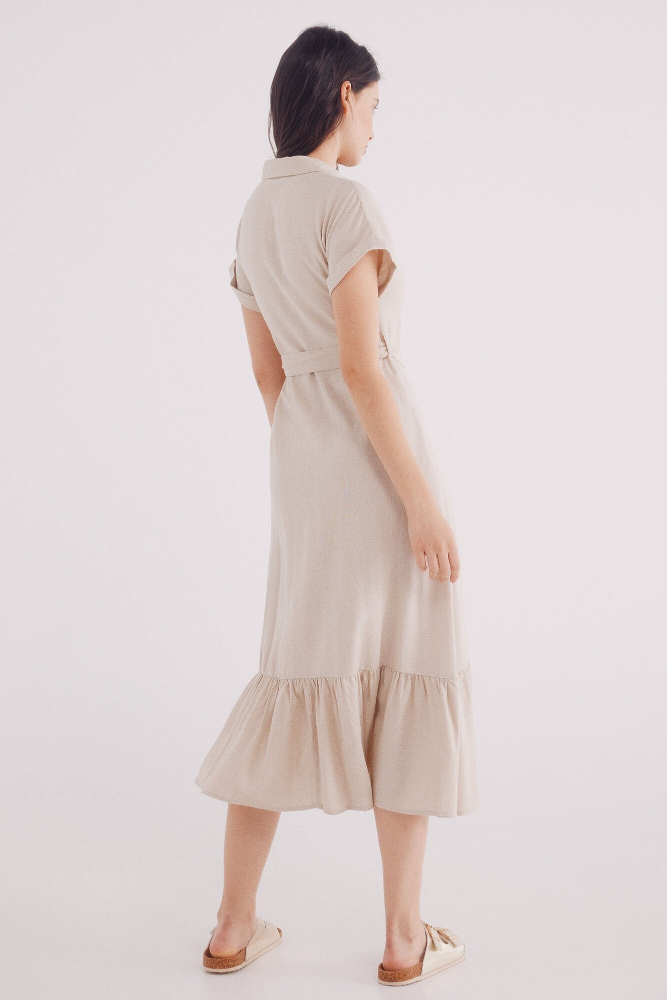 Springfield_Linen Linen Midi Shirt Dress_7959007_56_04