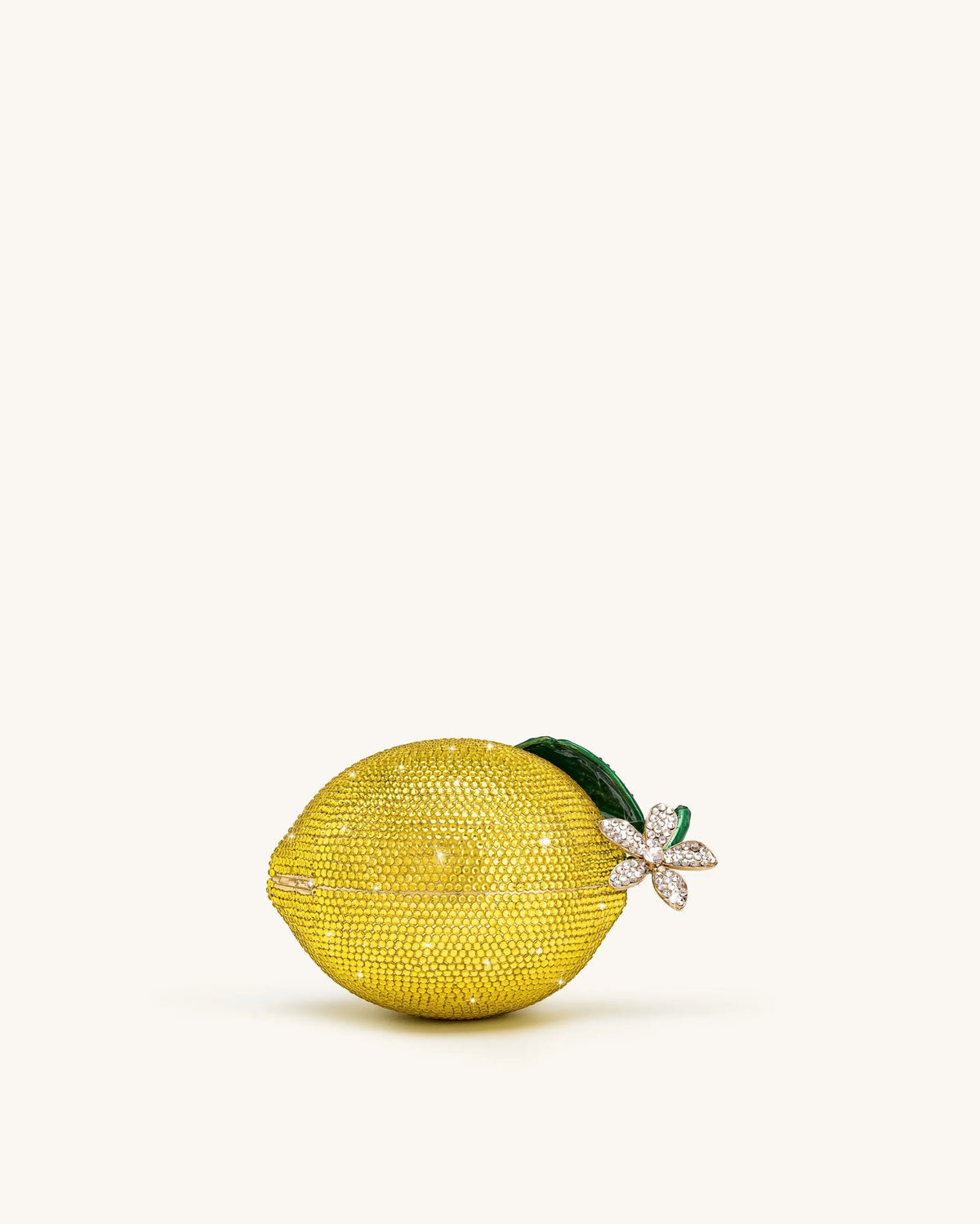 JW Pei Yellow Women Lemon-Inspired Rhinestone Clutch SKU: 7C516-8_Yellow Image 02