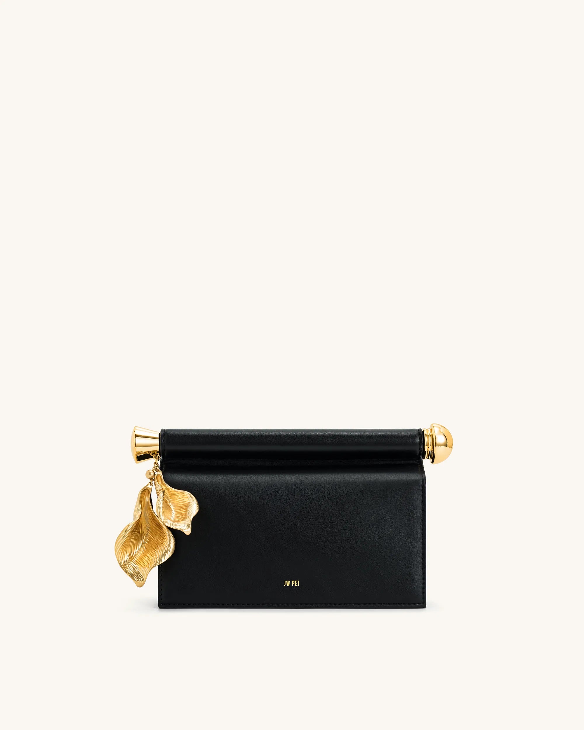 JW PEI_Black_Holly Metal Pendant Embellished Clutch_7C52-1_Black_01