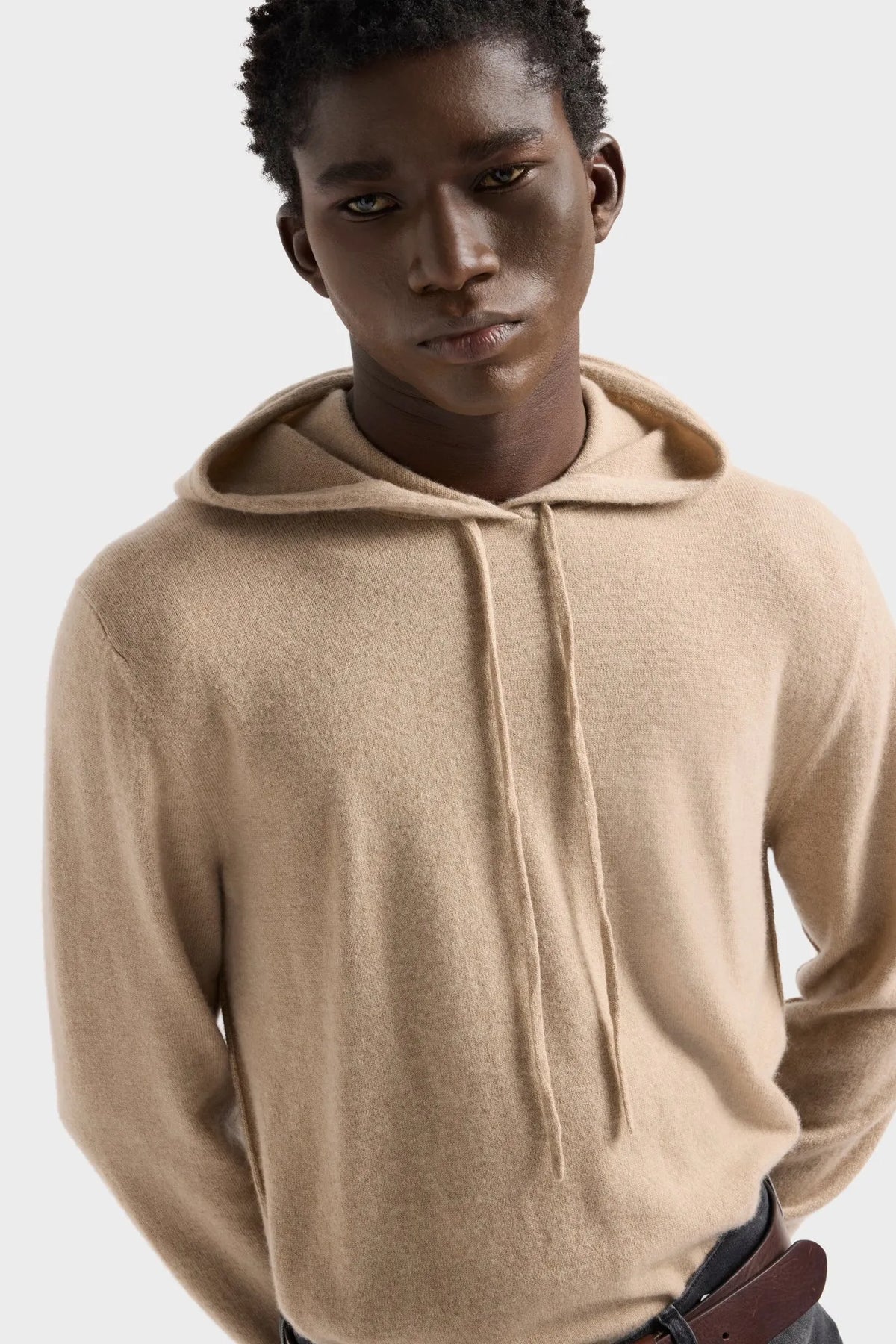 7 For All Mankind Amber Men Hoodie in Cashmere SKU: 7M0C0F16_1PM Image 05