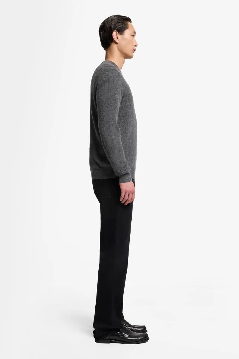 7 For All Mankind_Grey_Crew Neck Sweater in Cashmere_7M0D0F16_1PG_05