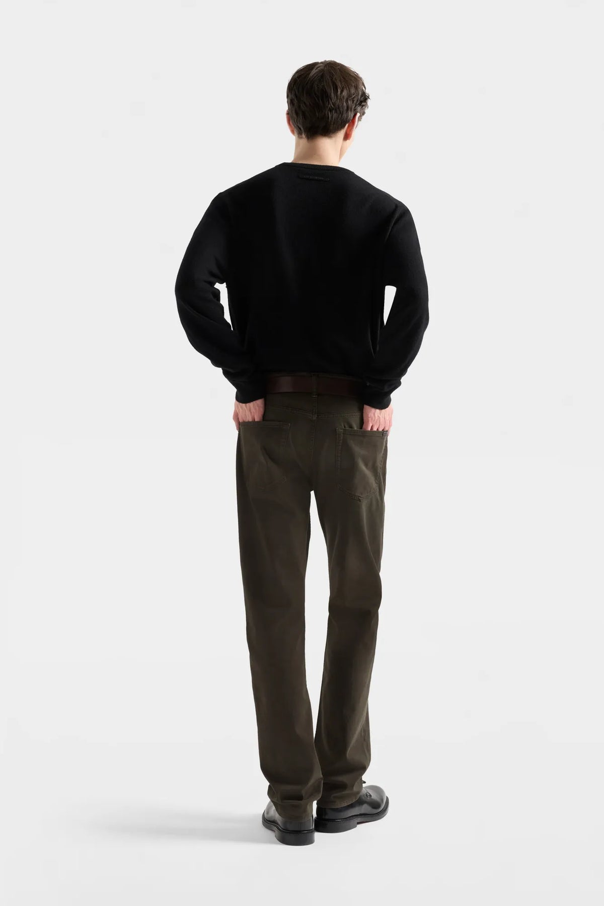 7 For All Mankind Coal Men Crewneck Sweater in Cashmere SKU: 7M0D0F16_1PK Image 04