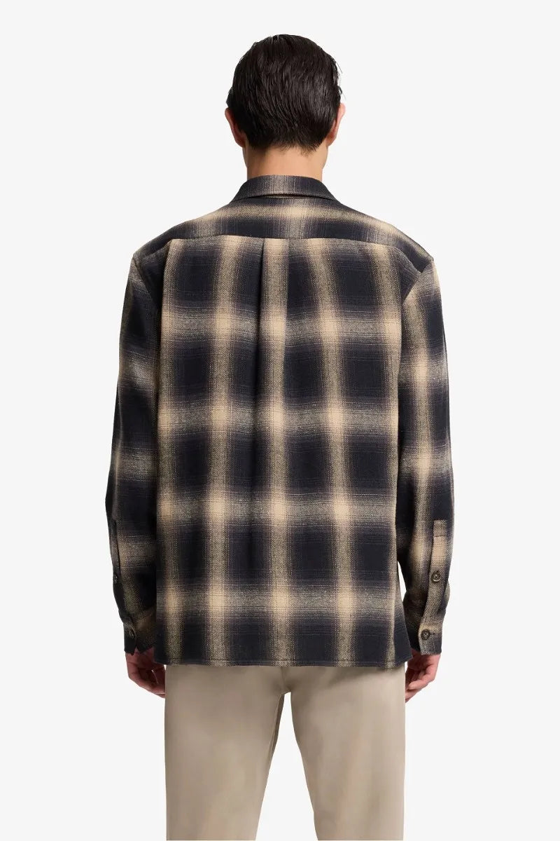 7 For All Mankind_Beige_Checkered Overshirt in Flannel_7M800F91_1U6_04