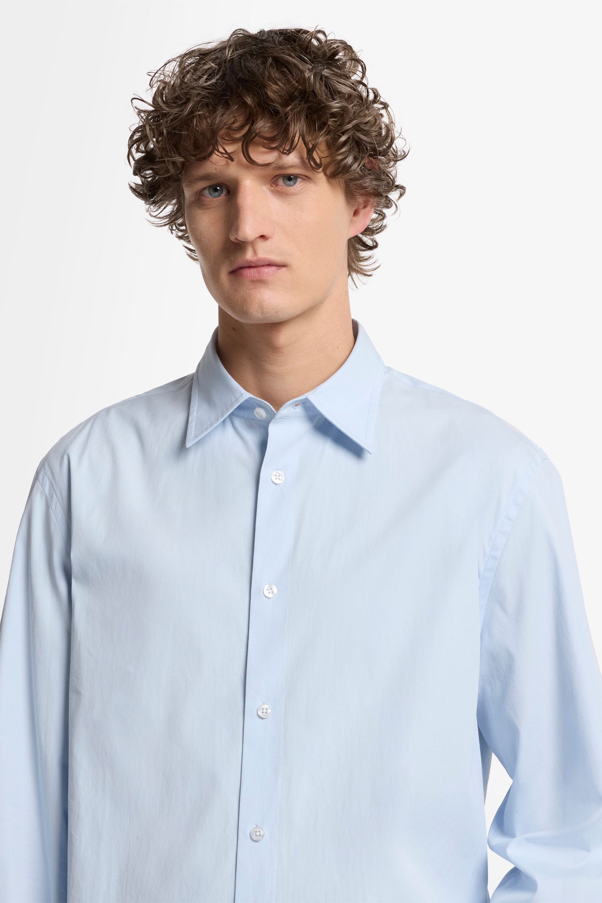 7 For All Mankind_Regular L/S Shirt Popeline Ice Blue_7MC10W36-IEE_IEE_04