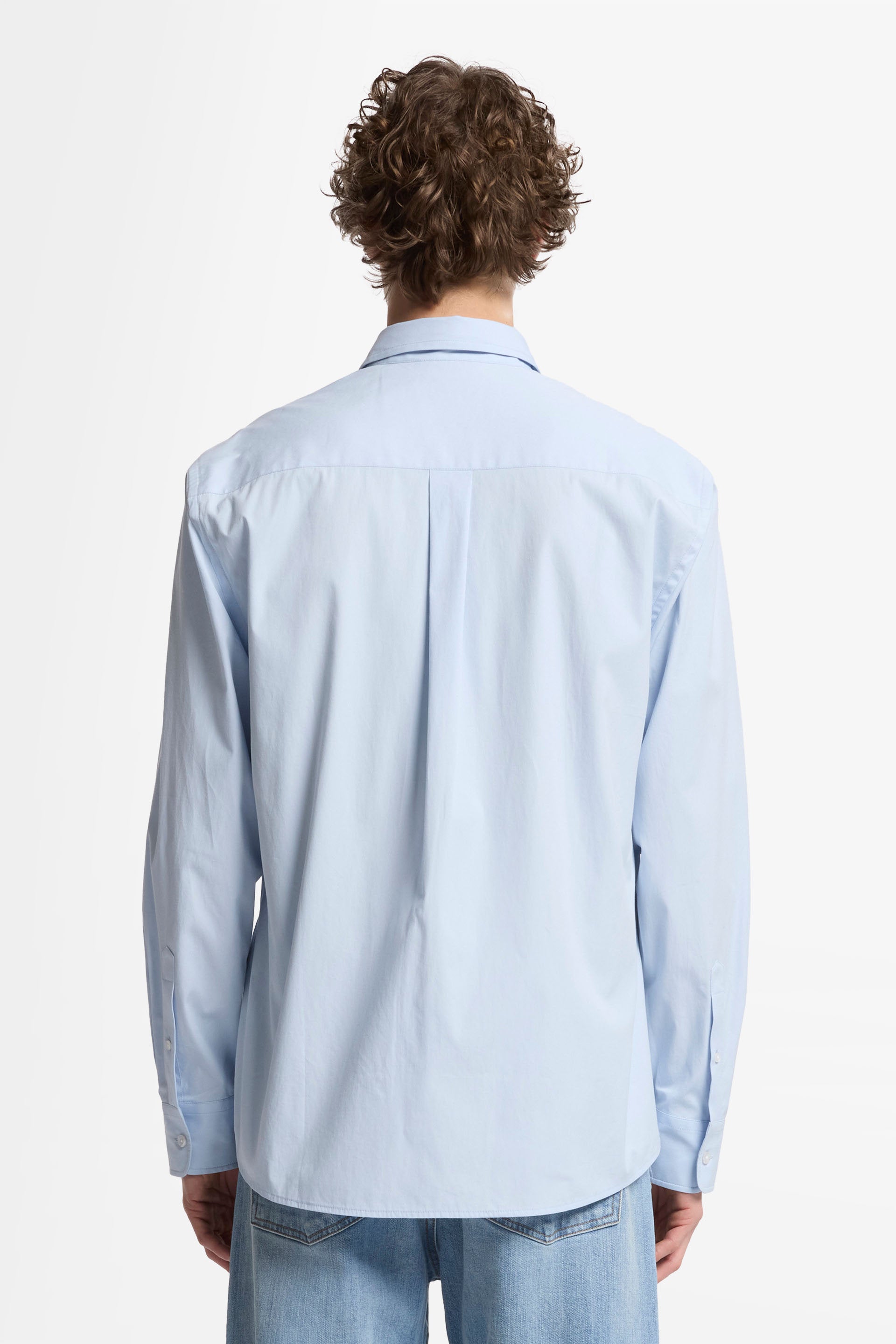 7 For All Mankind_Regular L/S Shirt Popeline Ice Blue_7MC10W36-IEE_IEE_05