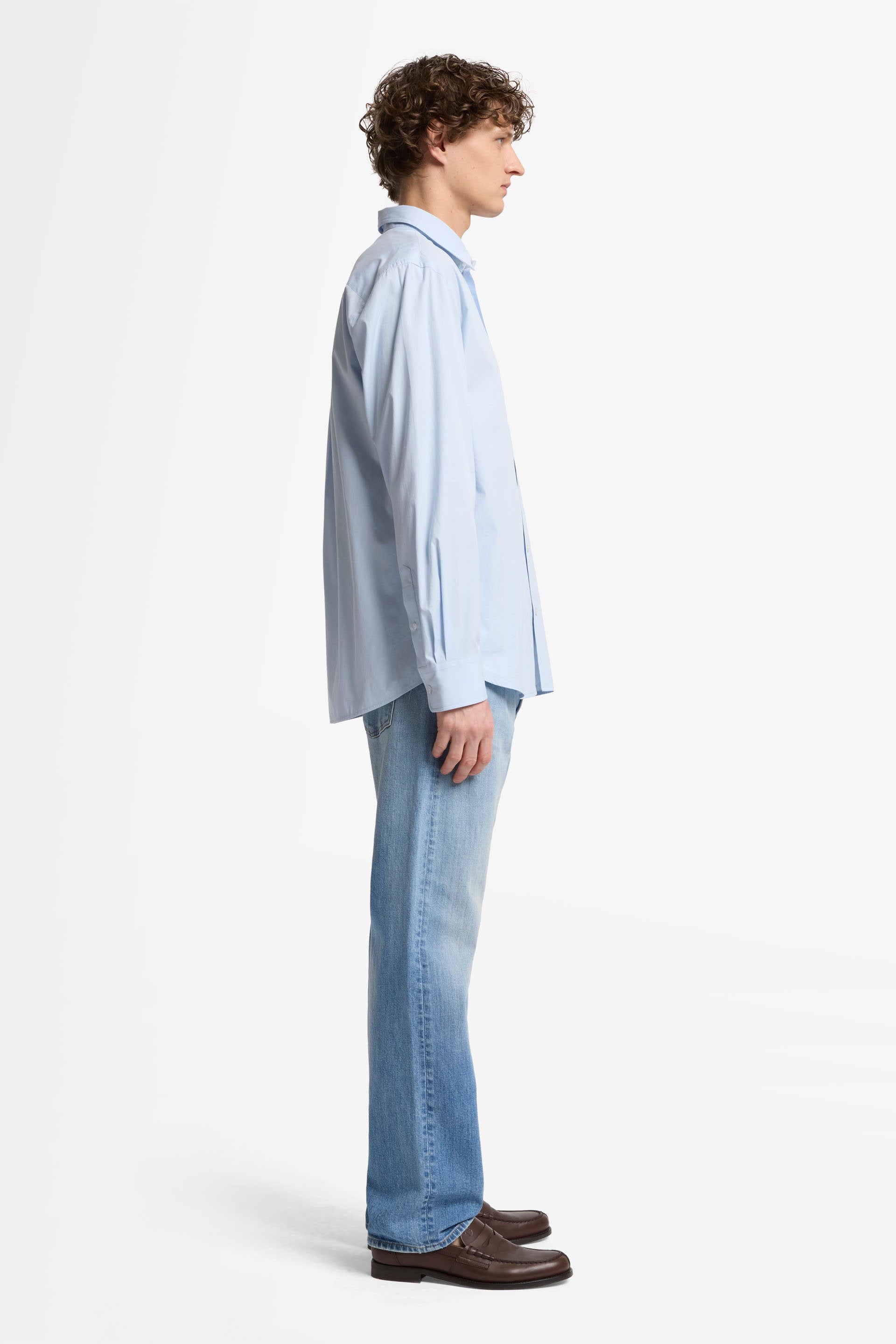 7 For All Mankind_Regular L/S Shirt Popeline Ice Blue_7MC10W36-IEE_IEE_06