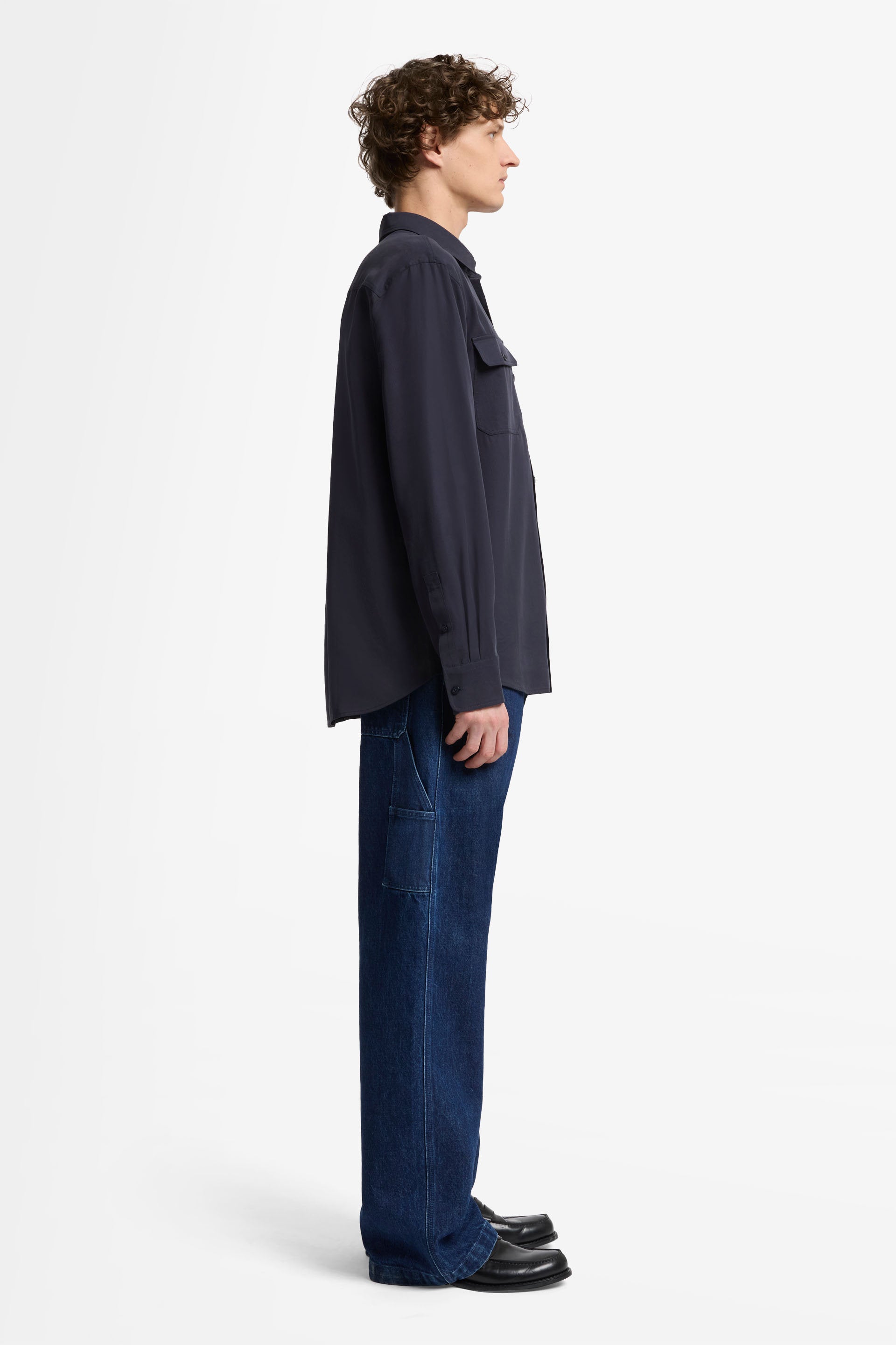 7 For All Mankind_Military Shirt Lyocell Navy with Pockets_7MC11W37-NVY_NVY_06