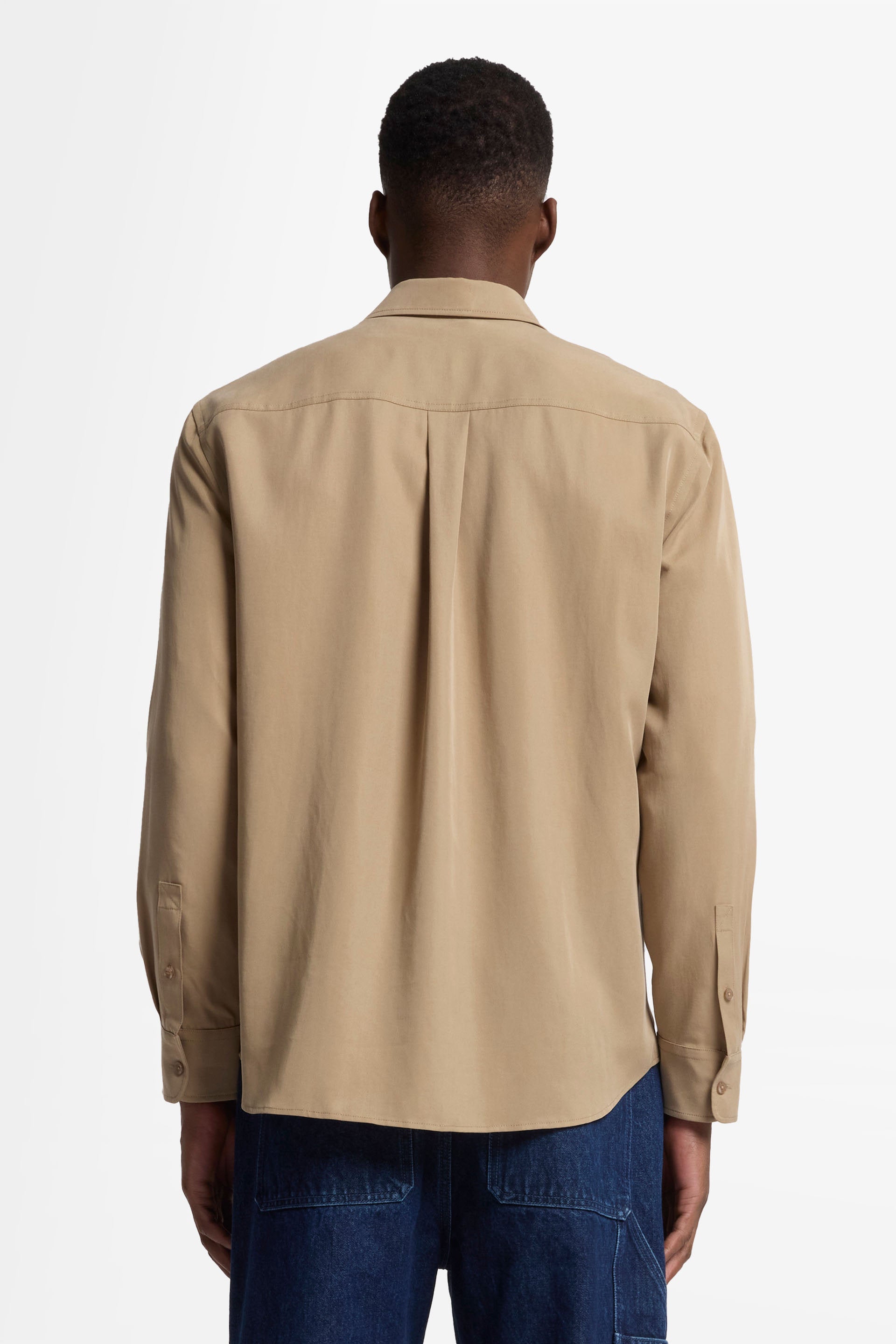 7 For All Mankind_Military Shirt Lyocell Taupe with Pockets_7MC11W37-TAU_TAU_05