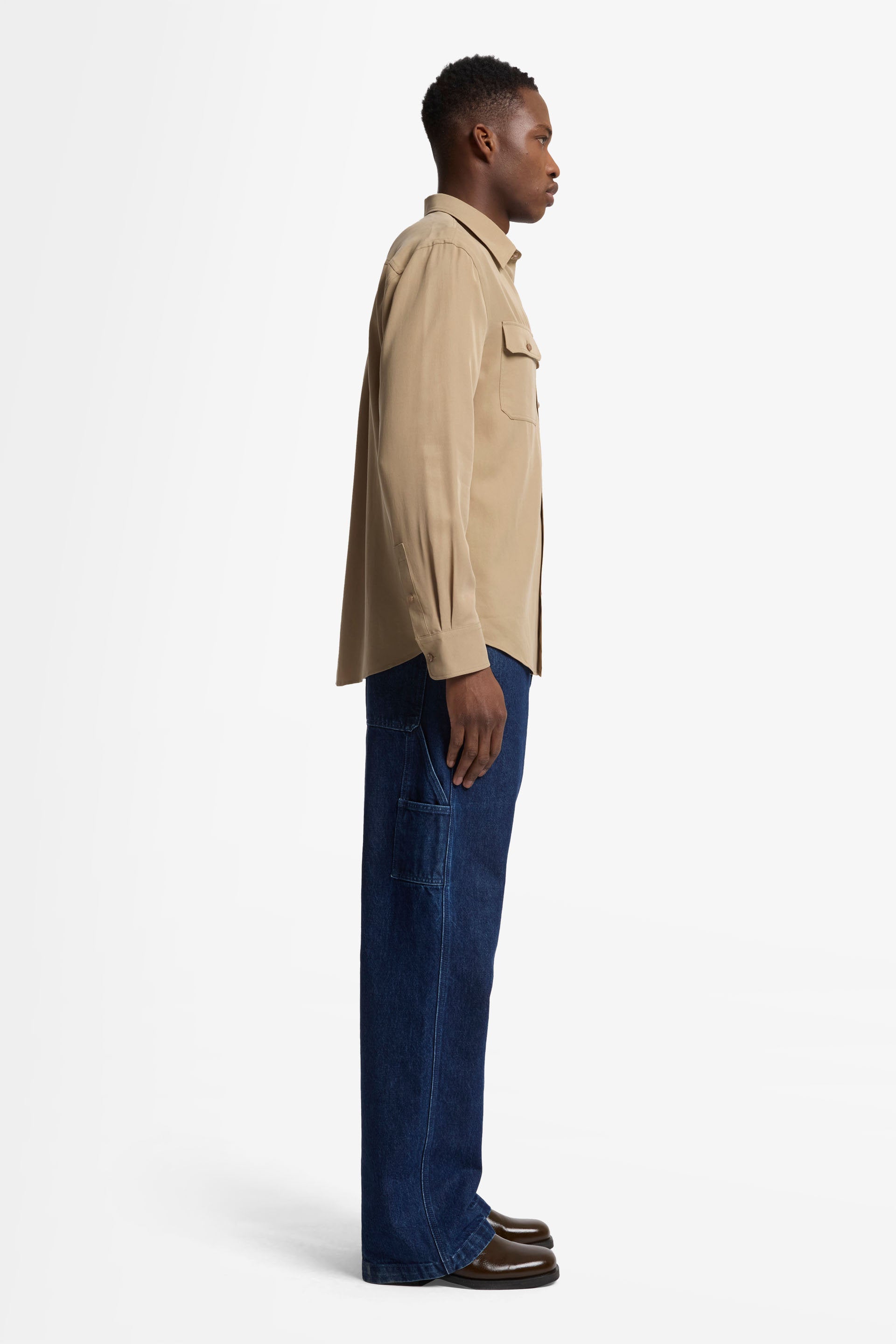 7 For All Mankind_Military Shirt Lyocell Taupe with Pockets_7MC11W37-TAU_TAU_06