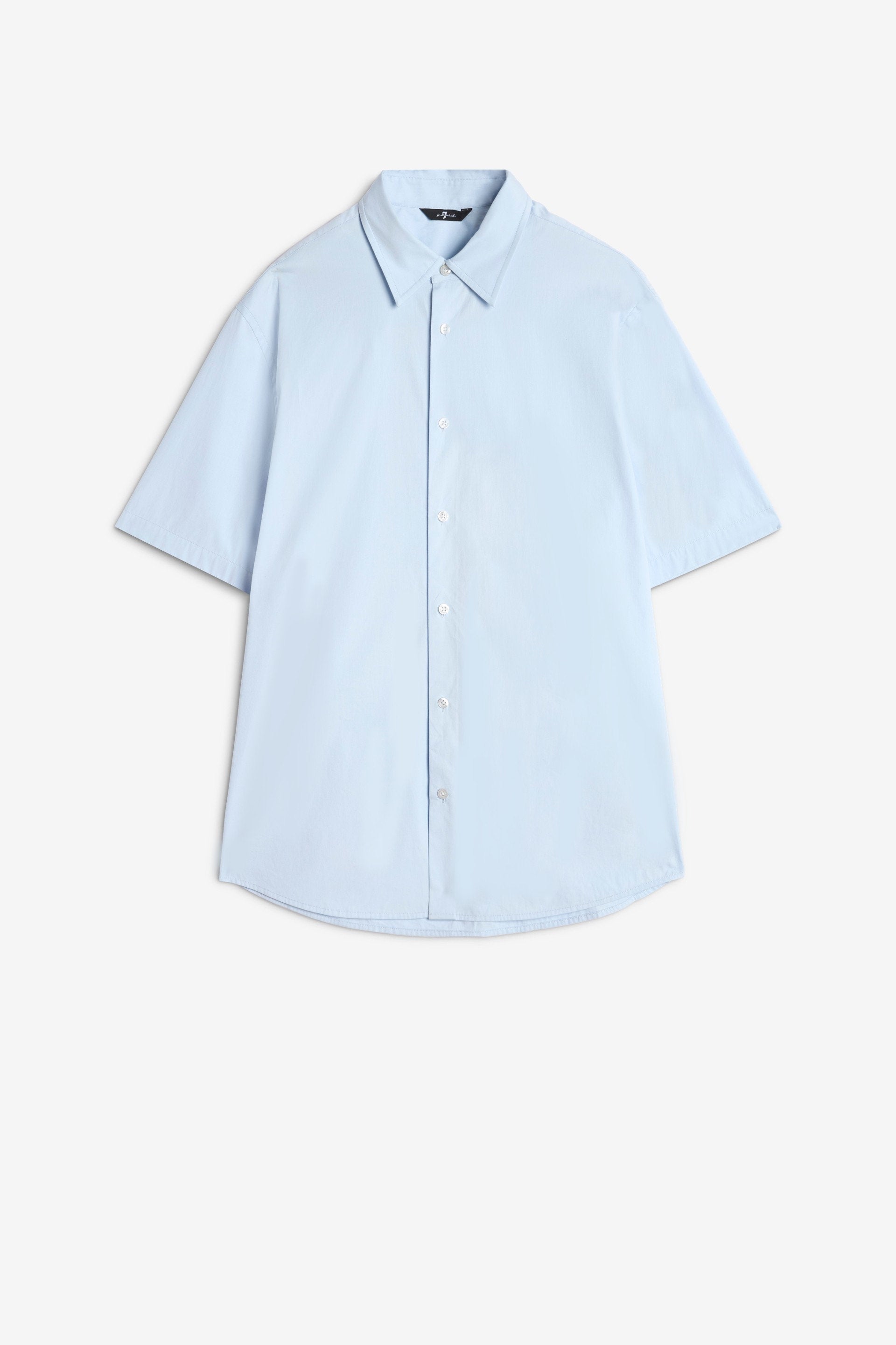 7 For All Mankind_S/S Regular Shirt Popeline Ice Blue_7MC12W36-IEE_IEE_03