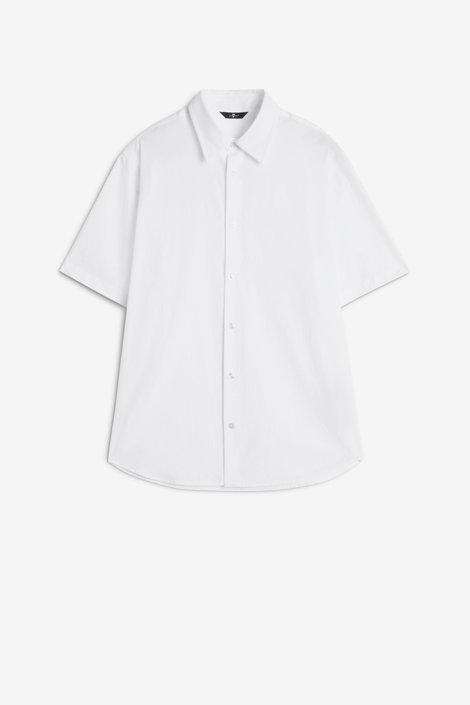 7 For All Mankind_S/S Regular Shirt Popeline White_7MC12W36-WHT_WHT_03