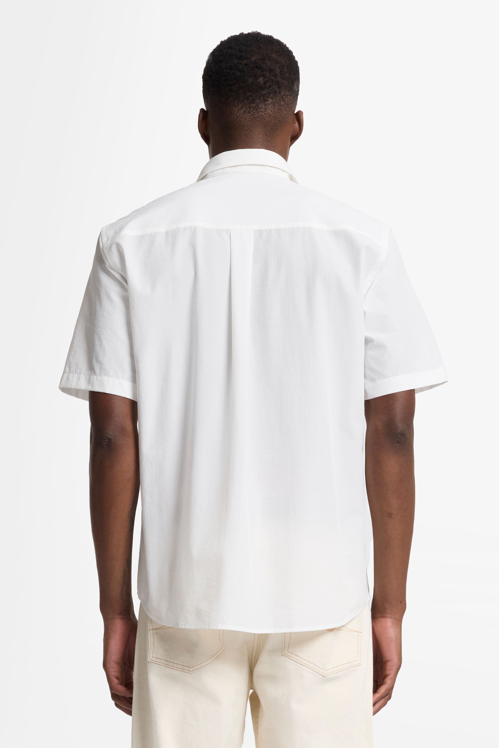 7 For All Mankind_S/S Regular Shirt Popeline White_7MC12W36-WHT_WHT_05