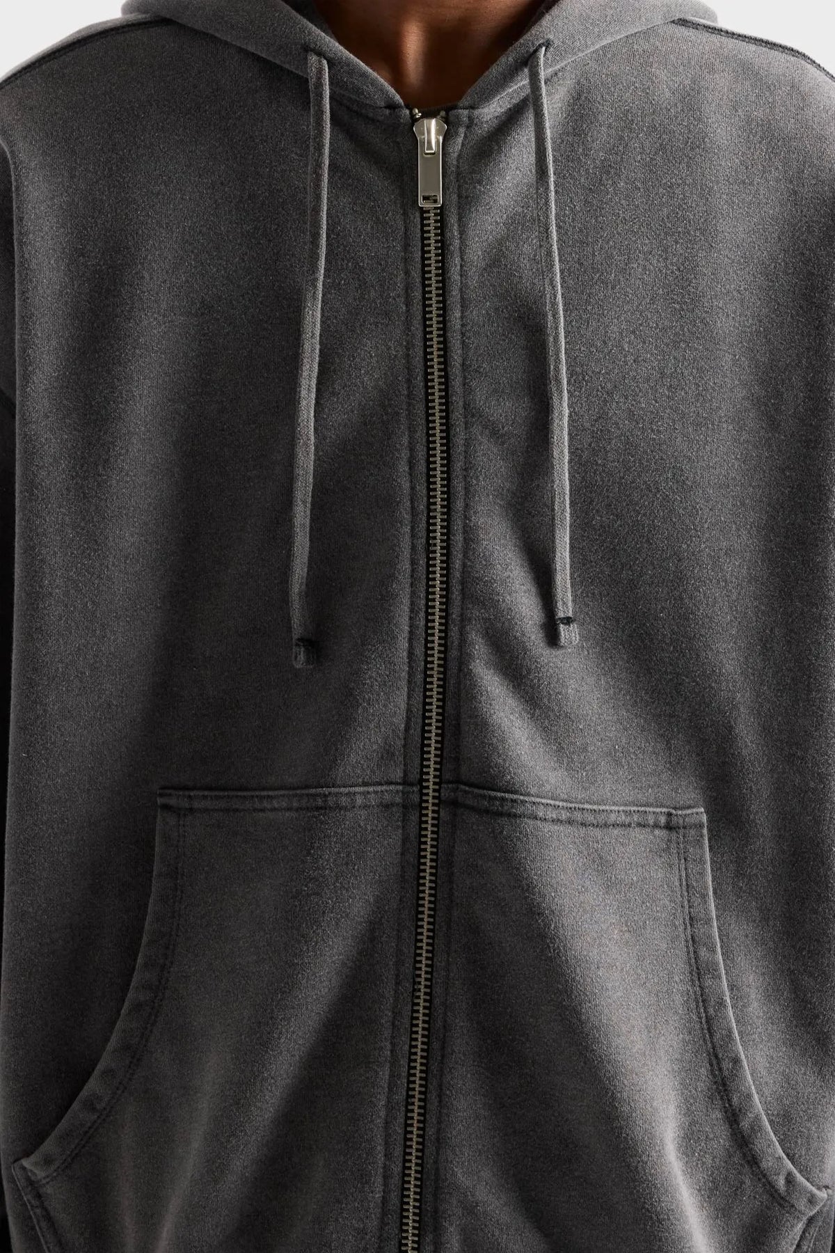 7 For All Mankind Black Men Zip Hoodie SKU: 7MDS0H52_1HW Image 03