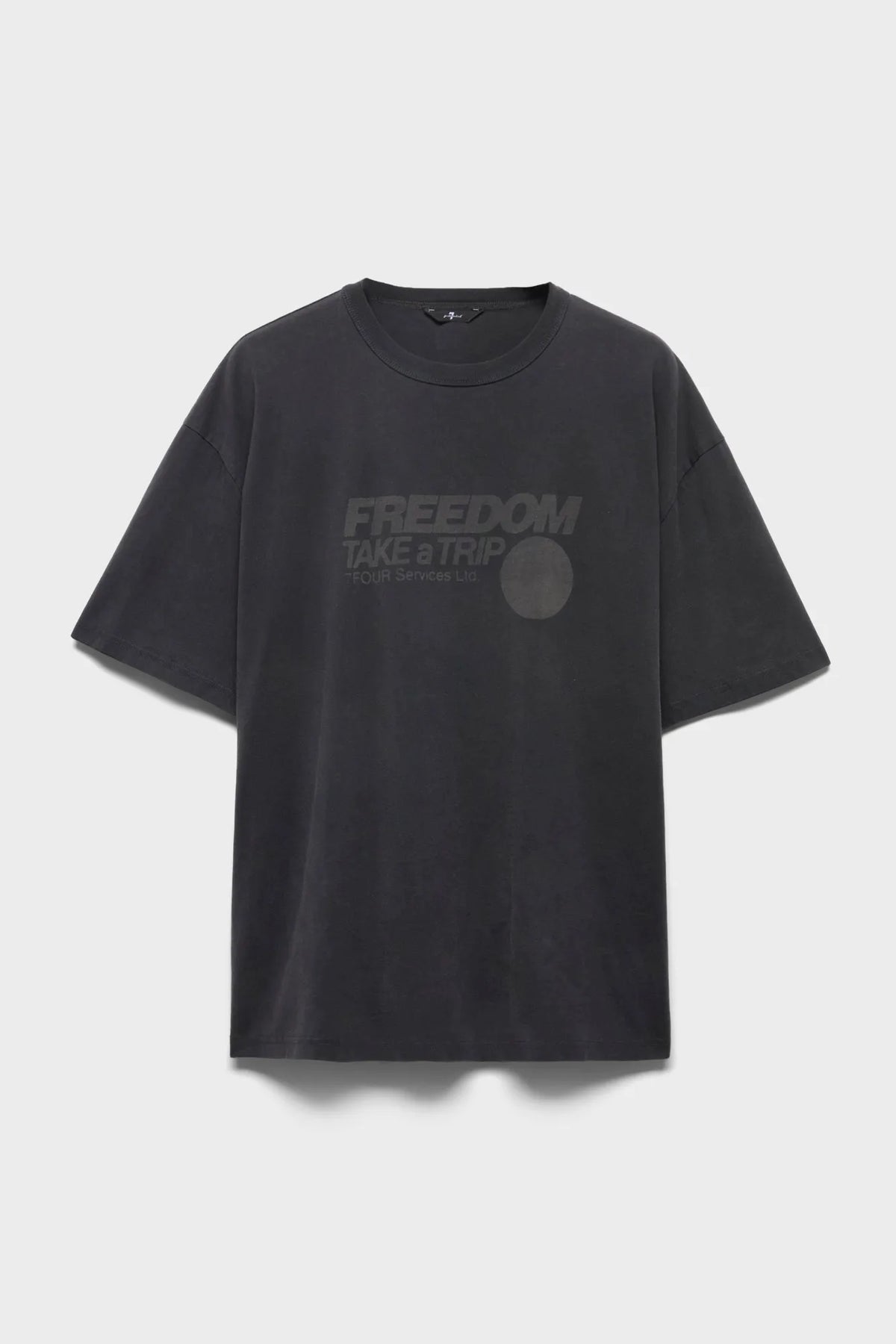 7 For All Mankind Trip Black Men Short Sleeve Graphic Tee SKU: 7MEN0H50_3VE Image 06