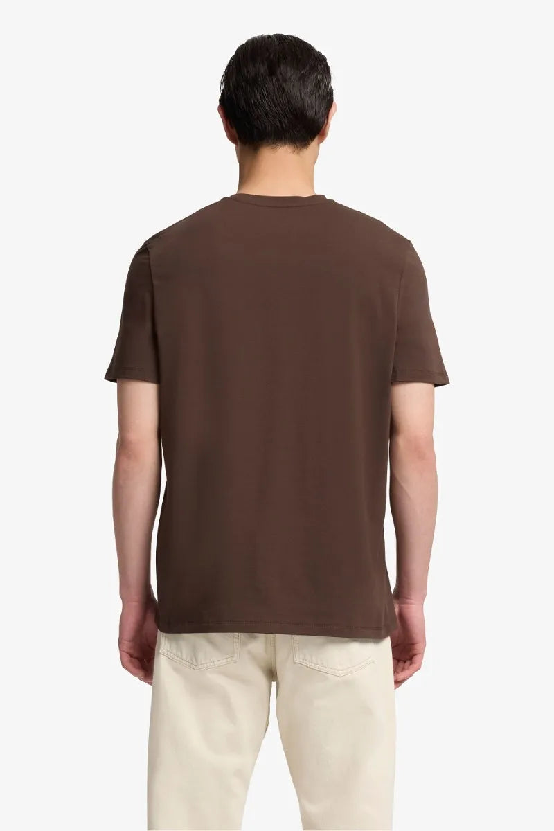 7 For All Mankind_Brown_Short Sleeve T-Shirt in Luxe Performance_7MM70F14_1VC_04