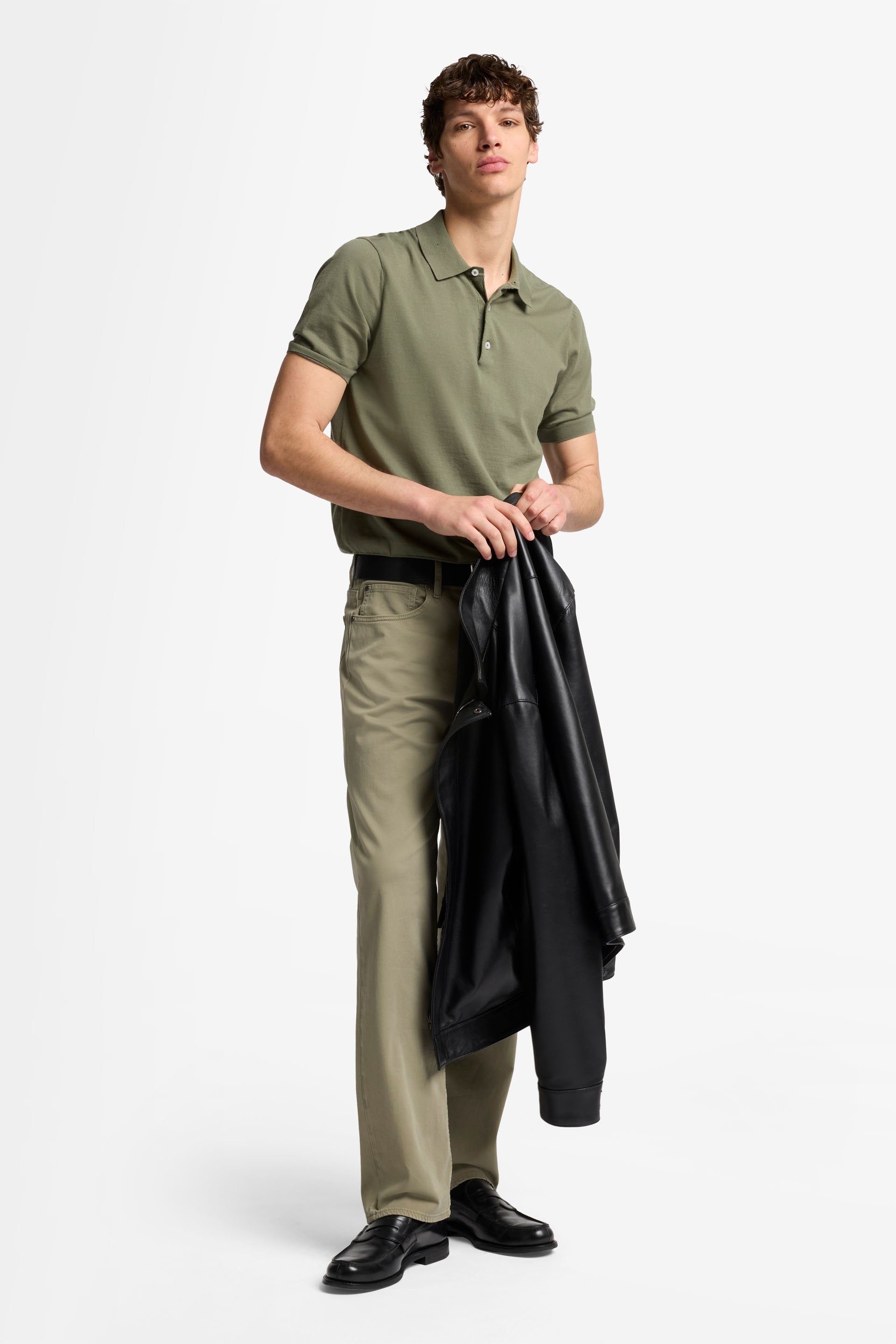 7 For All Mankind_Polo Cotton Army_7MP03K22-AMN_AMN_07