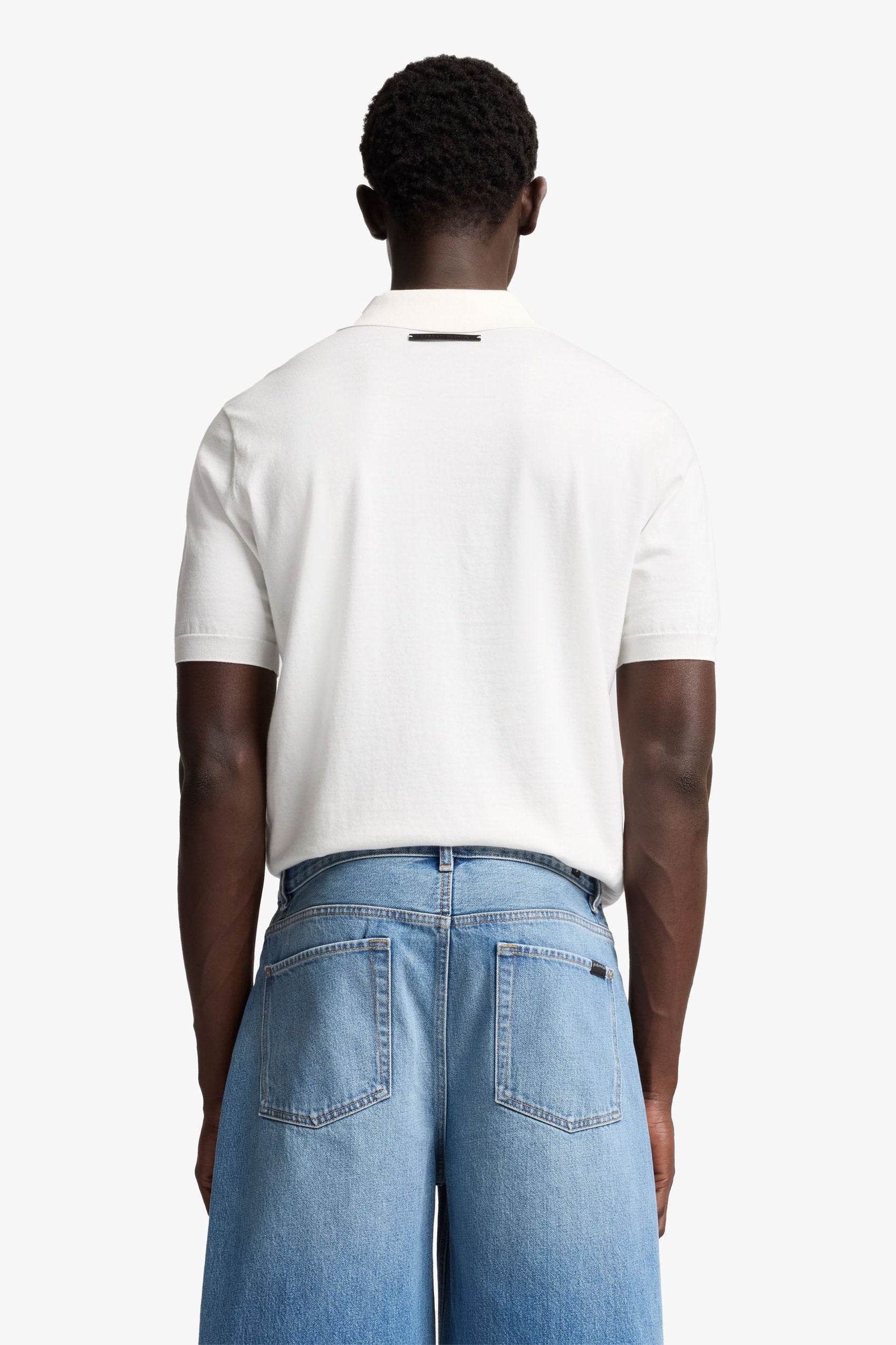 7 For All Mankind_Polo Cotton Off White_7MP03K22-WHT_WHT_05