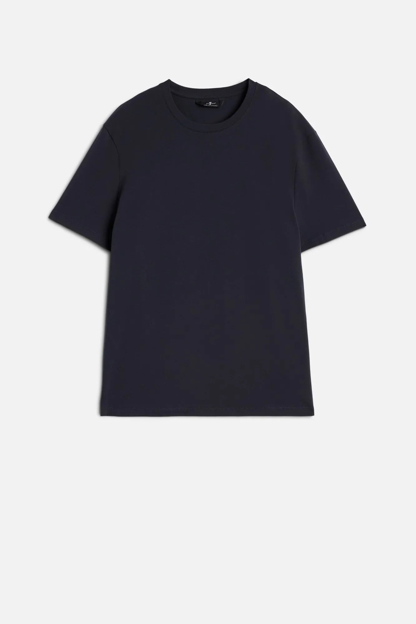 7 For All Mankind Navy Men Tee in Luxe Performance SKU: 7MR01237_NVY Image 01