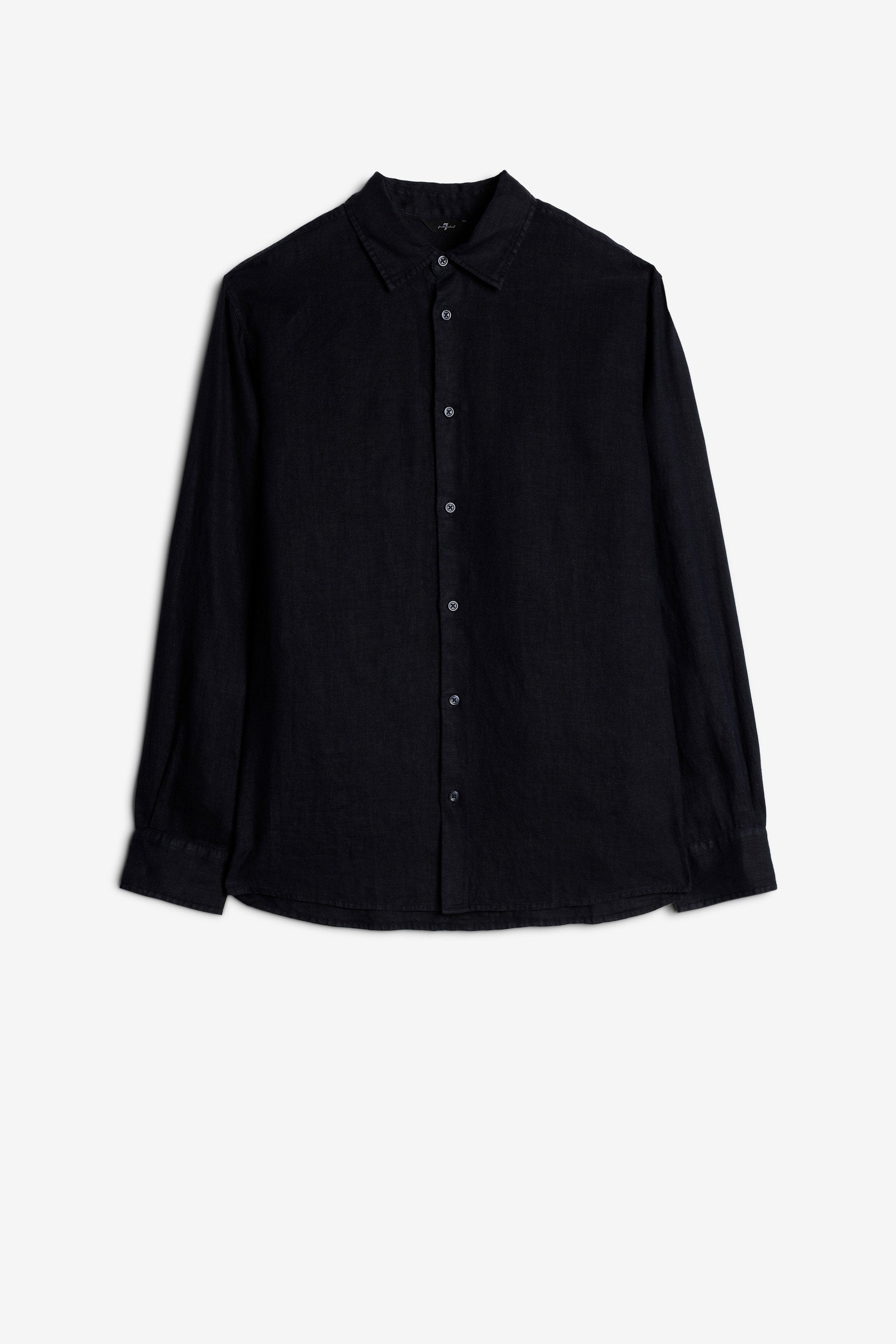 7 For All Mankind_Regular Shirt Linen Navy_7MS07W32-NVY_NVY_01