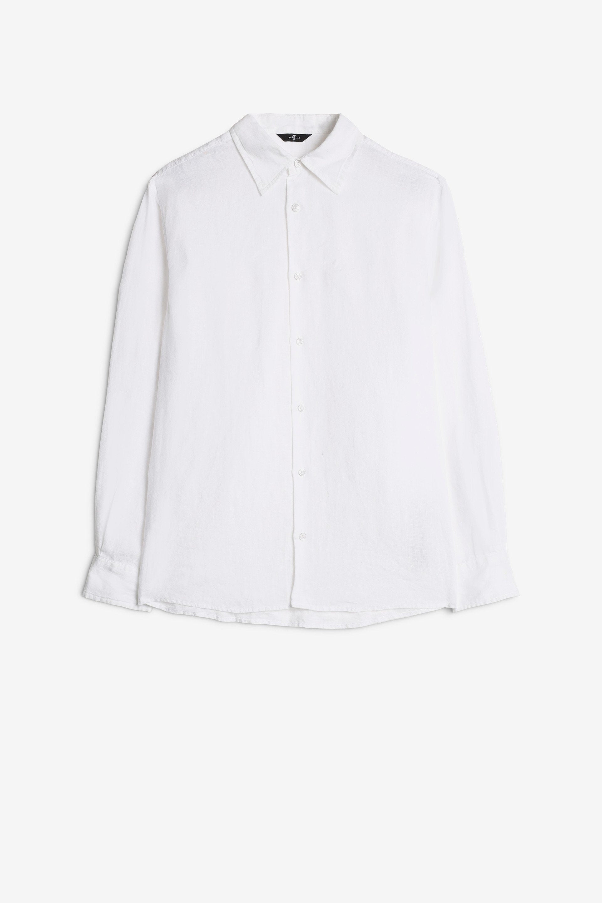 7 For All Mankind_Regular Shirt Linen White_7MS07W32-WHT_WHT_01