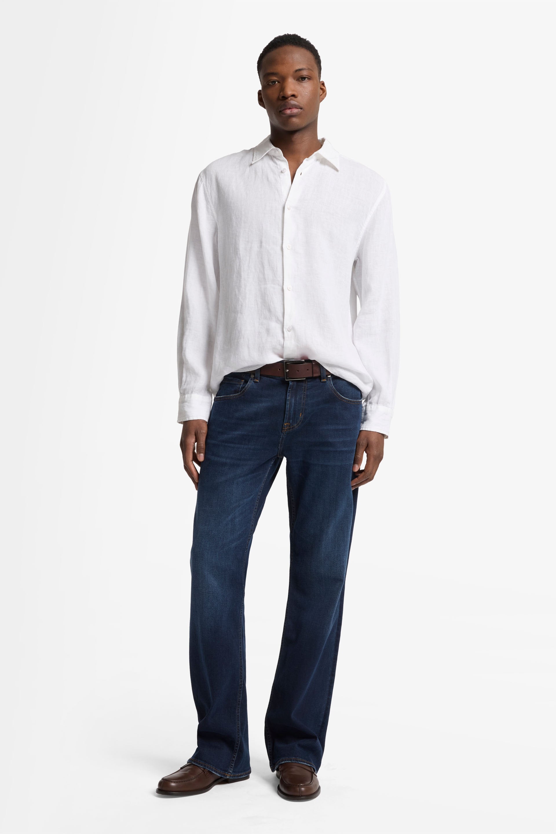 7 For All Mankind_Regular Shirt Linen White_7MS07W32-WHT_WHT_03