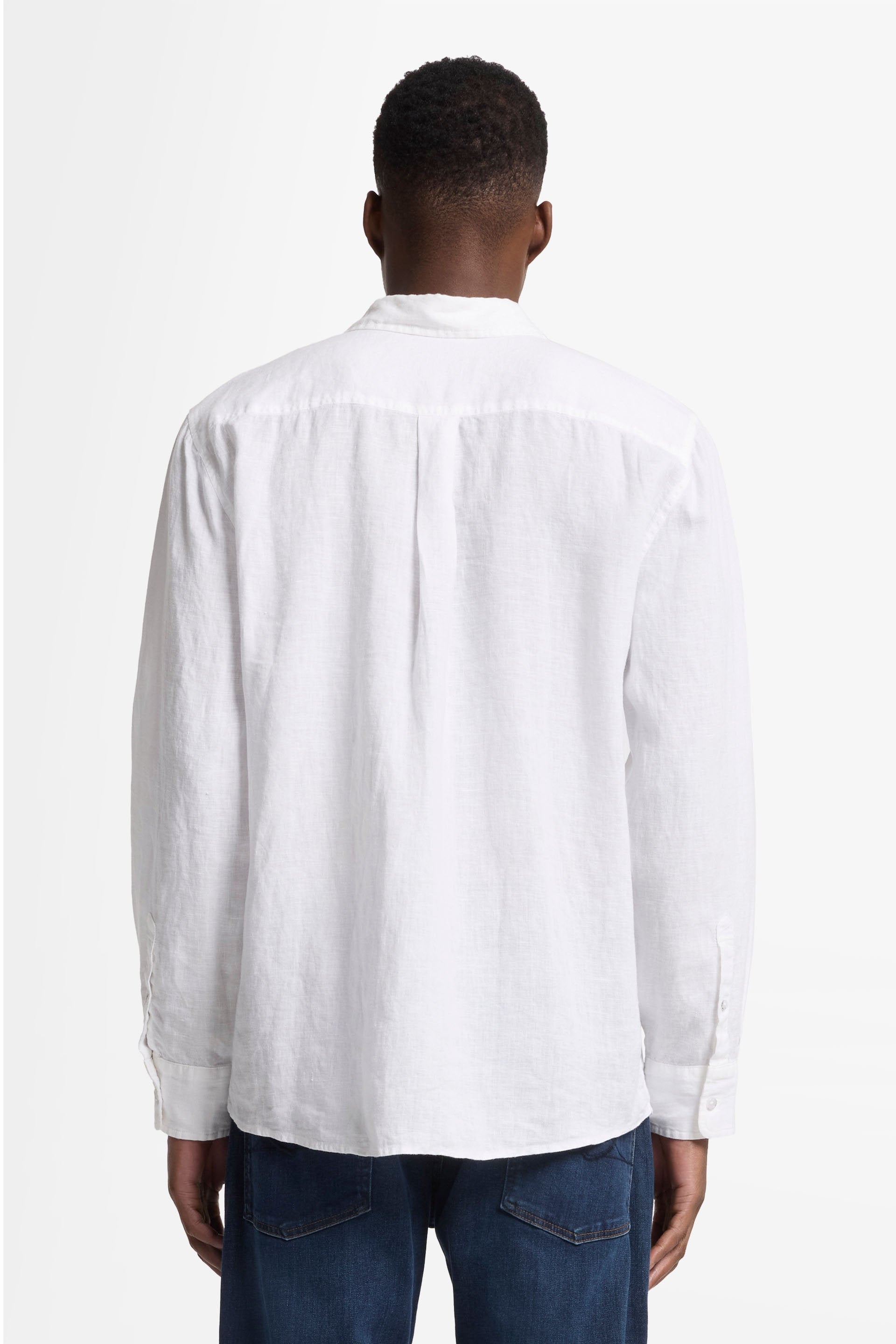 7 For All Mankind_Regular Shirt Linen White_7MS07W32-WHT_WHT_05
