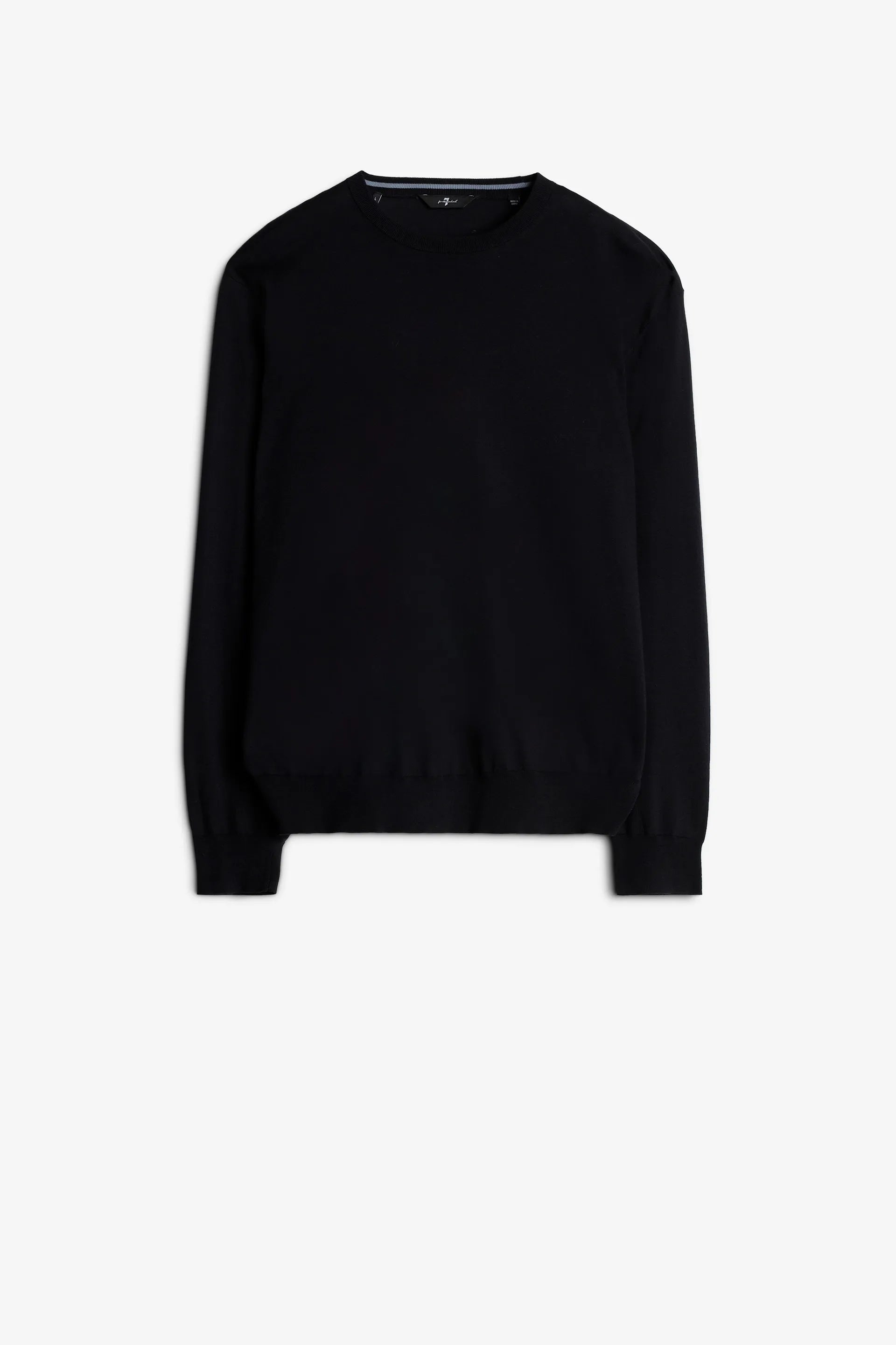 7 For All Mankind_Dark Blue_Round Neck Sweater Cotton Navy_7MS08K22_DNV_06