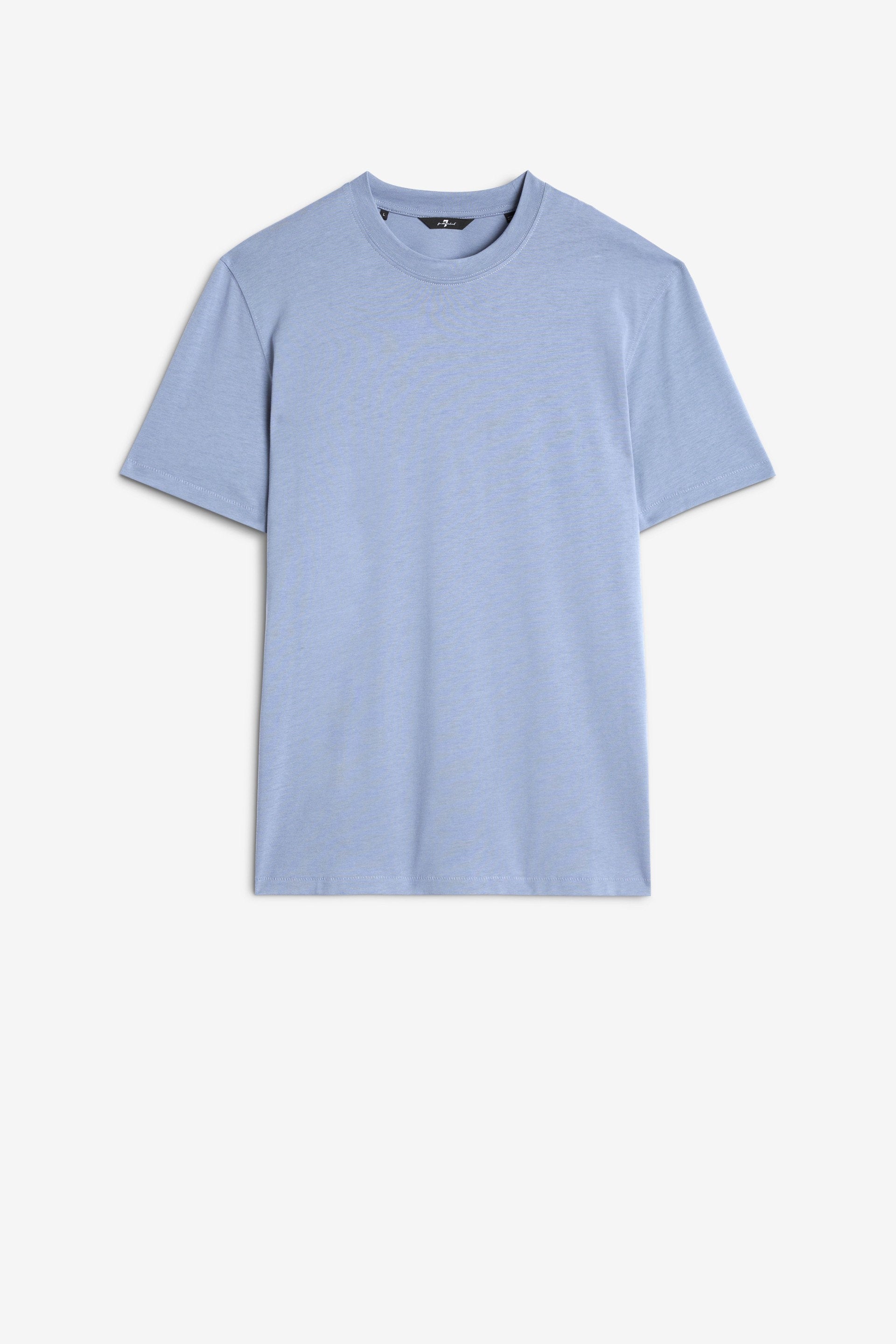 7 For All Mankind_Crewneck S/S Tee Cotton Lyocell Slate Blue_7MT04J09-BET_BET_03