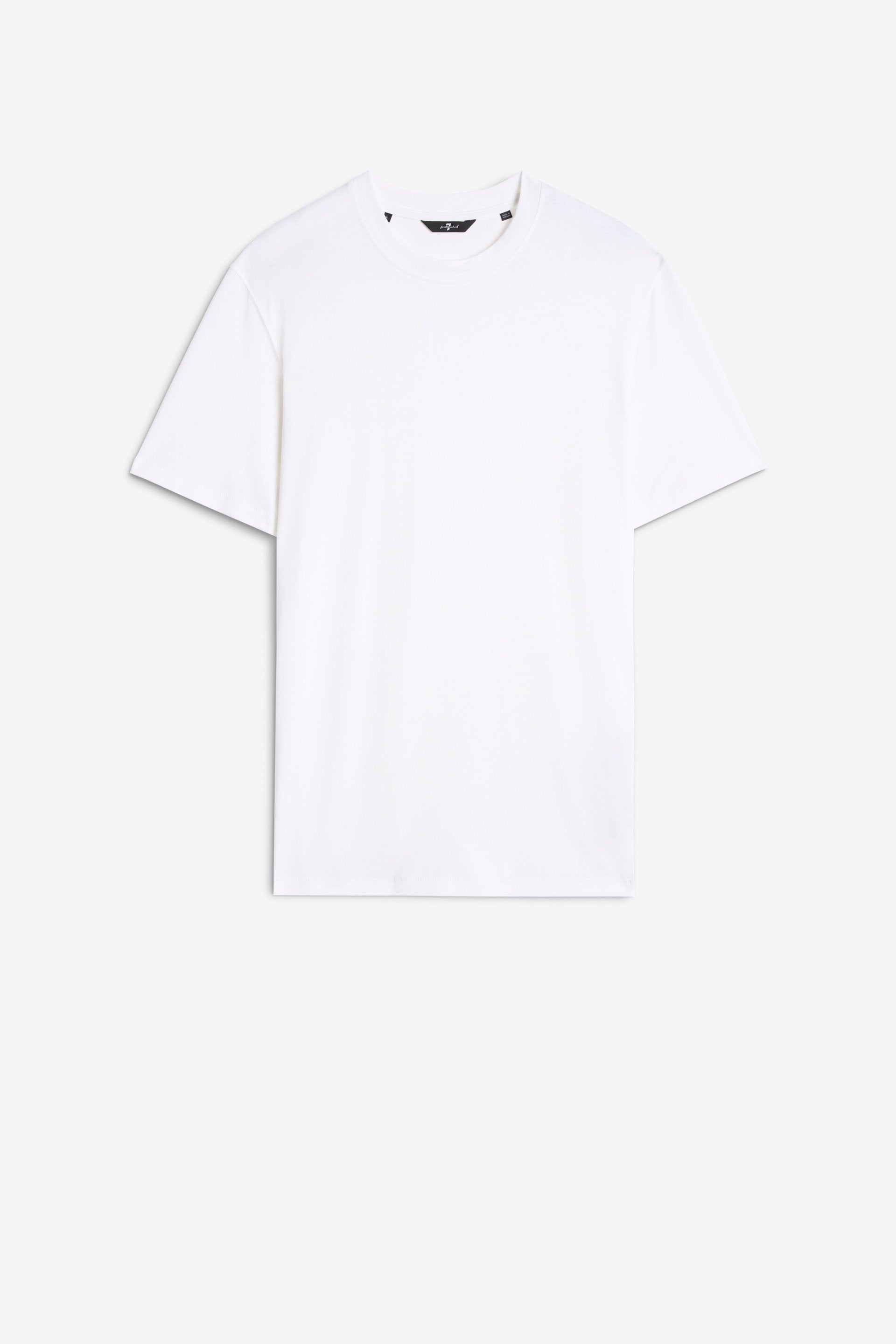 7 For All Mankind_Crewneck S/S Tee Cotton Lyocell White_7MT04J09-WHT_WHT_03