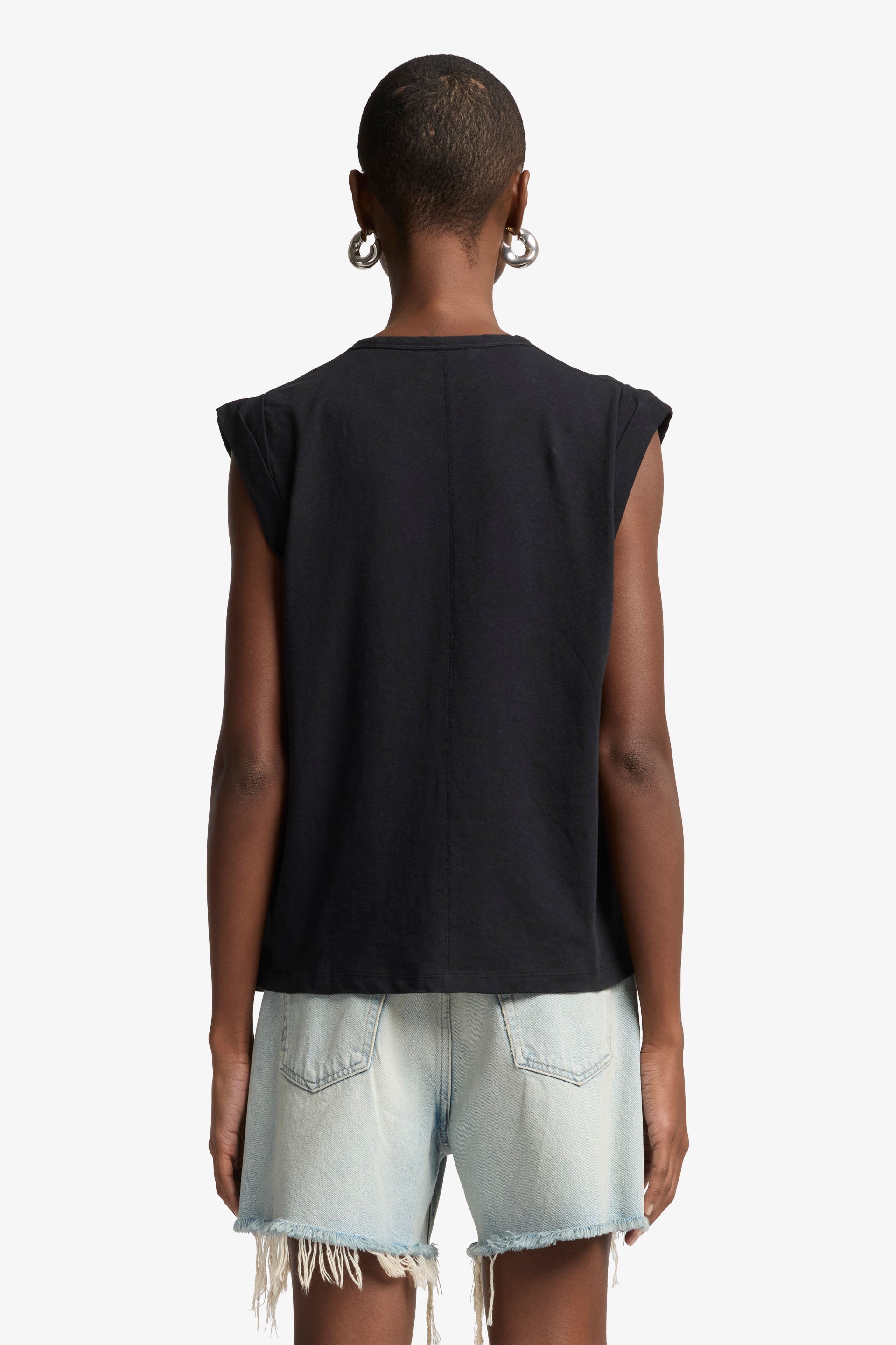 7 For All Mankind_Muscle Tee Linen Black_7N007F67-BLK_BLK_05