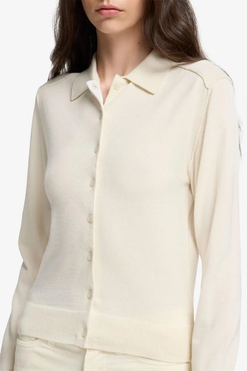 7 For All Mankind_White_Polo Cardigan in Cashmere_7N0J0F17_1PL_03